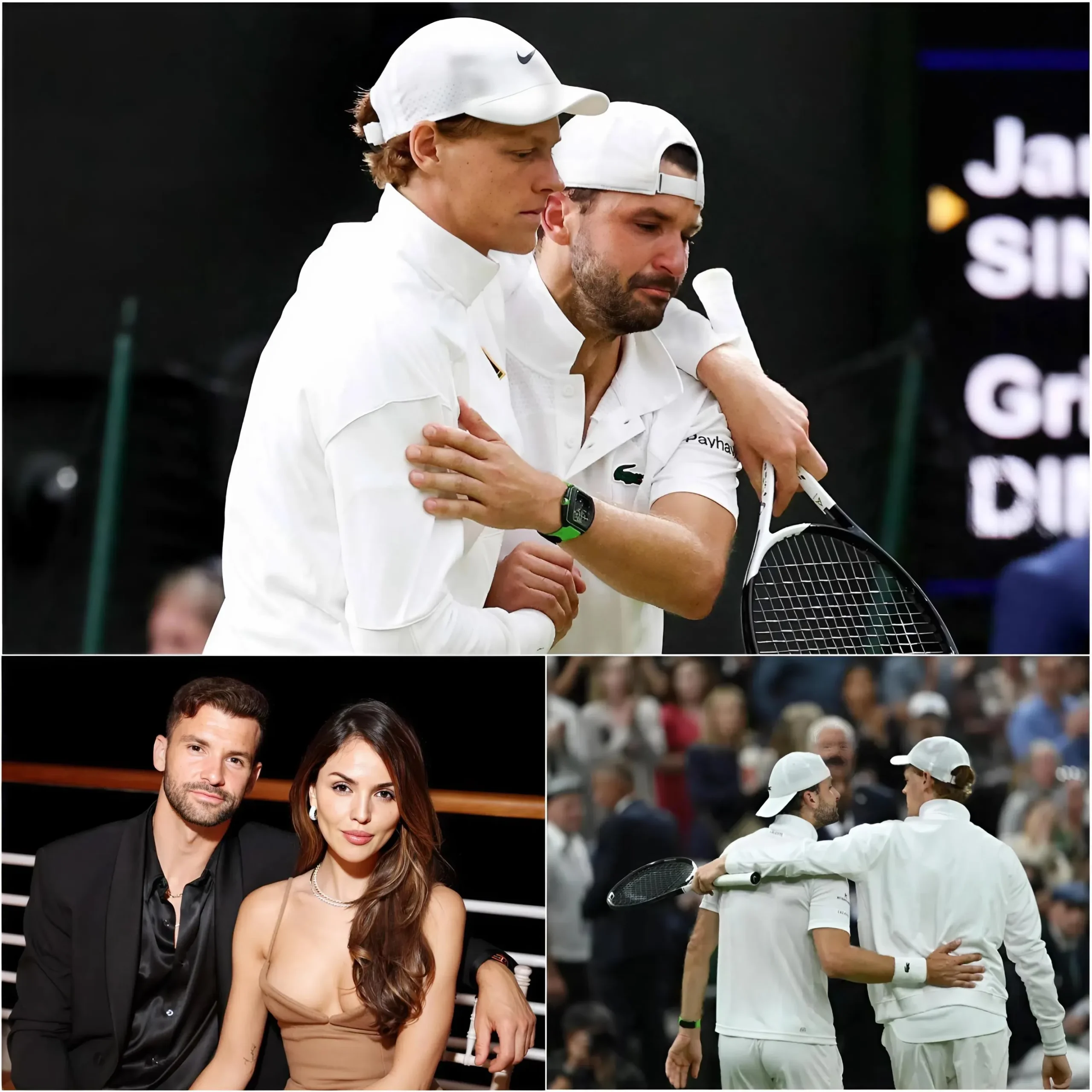 Cover Image for “Non mi aspettavo che gli italiani fossero così” – Eiza González, fidanzata di Grigor Dimitrov, ha scioccato tutti con un messaggio duro rivolto a Jannik Sinner per il gesto che ha compiuto nei confronti del suo compagno durante il match. Ma immediatamente, Grigor Dimitrov è intervenuto con una semplice frase di 5 parole che ha lasciato i fan – e la stessa Eiza – senza parole!