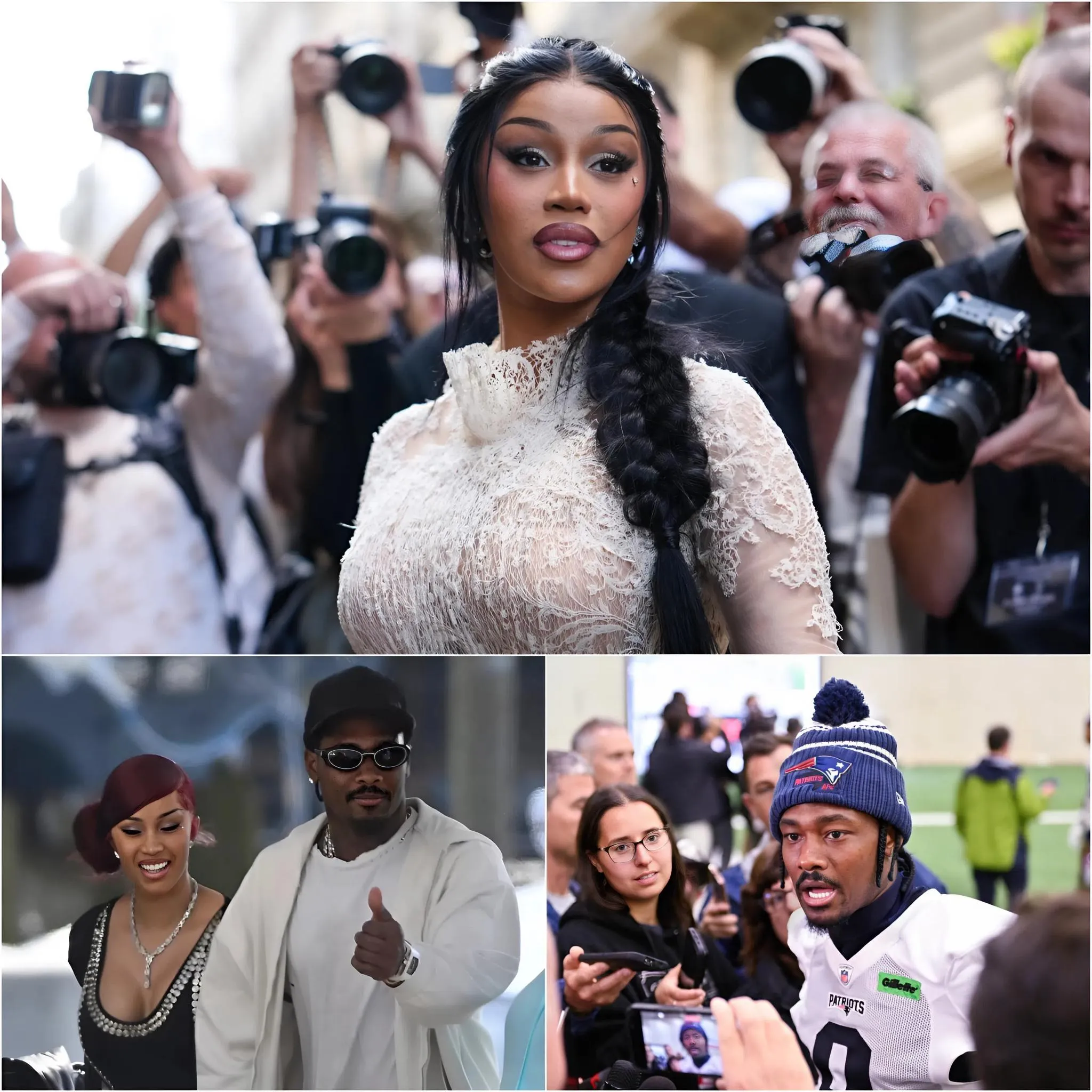 Cover Image for After losing an NFL game, Cardi B bravely ran to hug Stefon Diggs and officially confirmed the status of their relationship — leaving the NFL world in shock as they both appeared exhausted. Cardi B broke down in tears as she spoke about the struggles they faced and how difficult it was to deal with the public scrutiny while still not officially admitting their relationship. The news shocked fans and the media alike, but the most shocking moment came from Stefon Diggs’ immediate reaction: “She and I,…”