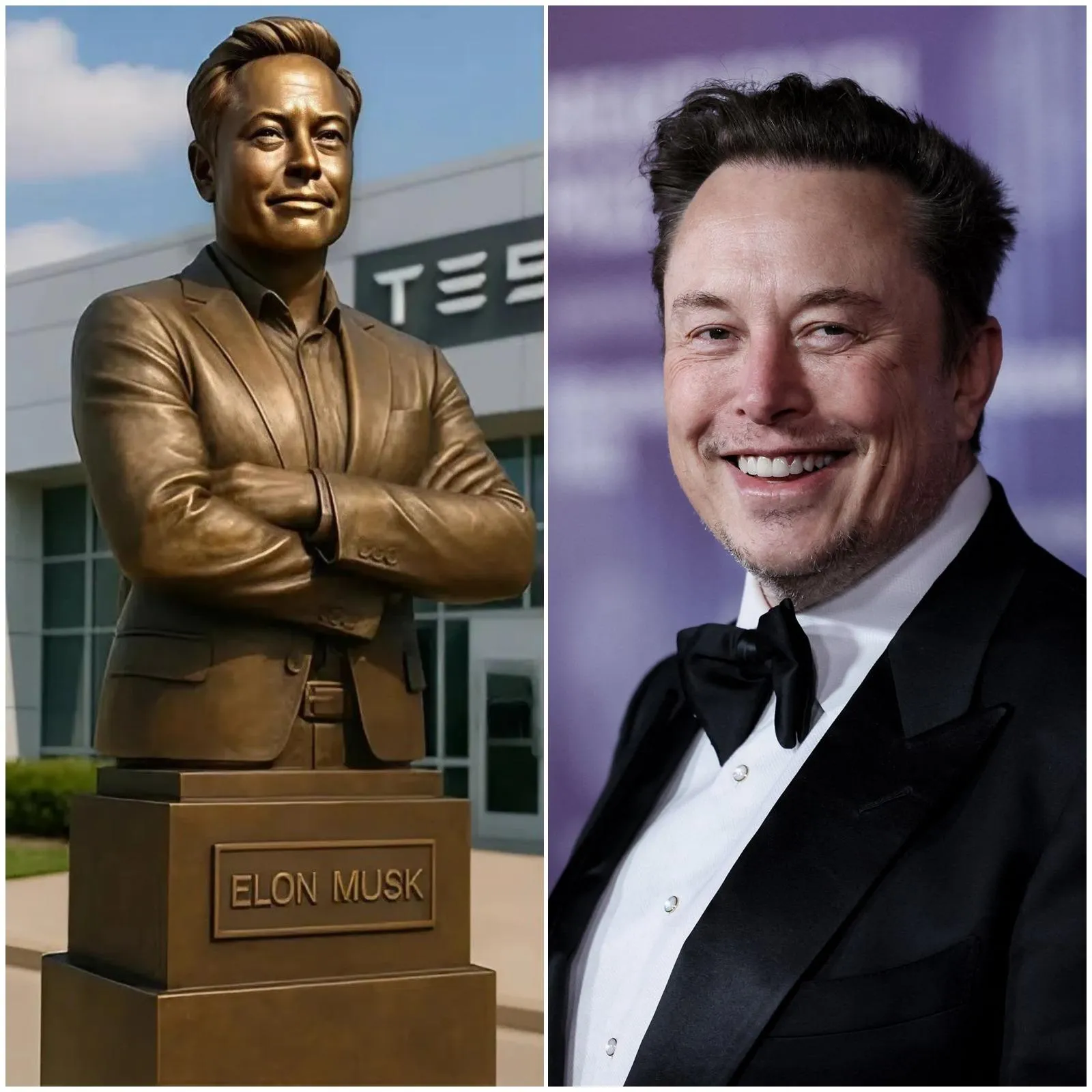 Cover Image for BREAKING: Elon Musk immortalized in bronze as Tesla unveils monumental statue honoring his revolutionary impact on the global electric vehicle movement. The sculpture, unveiled outside a major Tesla facility, marks a historic tribute to the visionary who transformed the auto industry, disrupted dependence on fossil fuels, and redefined what’s possible in the future of sustainable transportation.