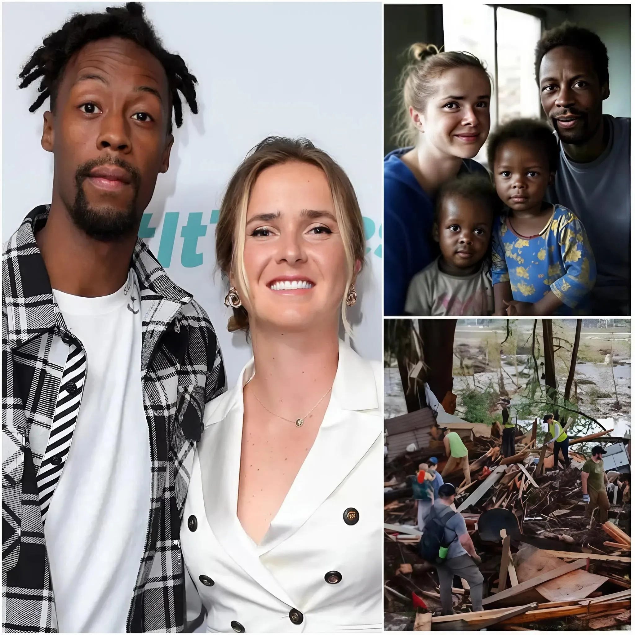 Cover Image for 💖GOOD NEWS THAT MAKES THE WORLD CRY: Elina Svitolina and Gaël Monfils secretly adopt two orphans after the floods in Texas – This discreet but humane act was revealed through a small detail that made everyone who read it cry!👇