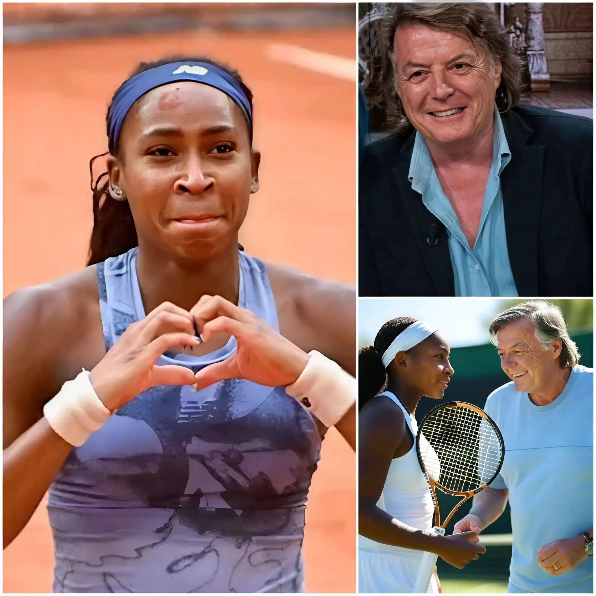 Cover Image for BREAKING: Adriano Panatta presents Coco Gauff with a vintage autographed tennis racket, accompanied by a heartfelt message: “Your passion is your strongest weapon – don’t let the noise make you doubt yourself.” A humble yet powerful gesture, capable of inspiring a new generation of tennis players. But Coco’s 10-word response was touching and emotional. Panatta…!!!!