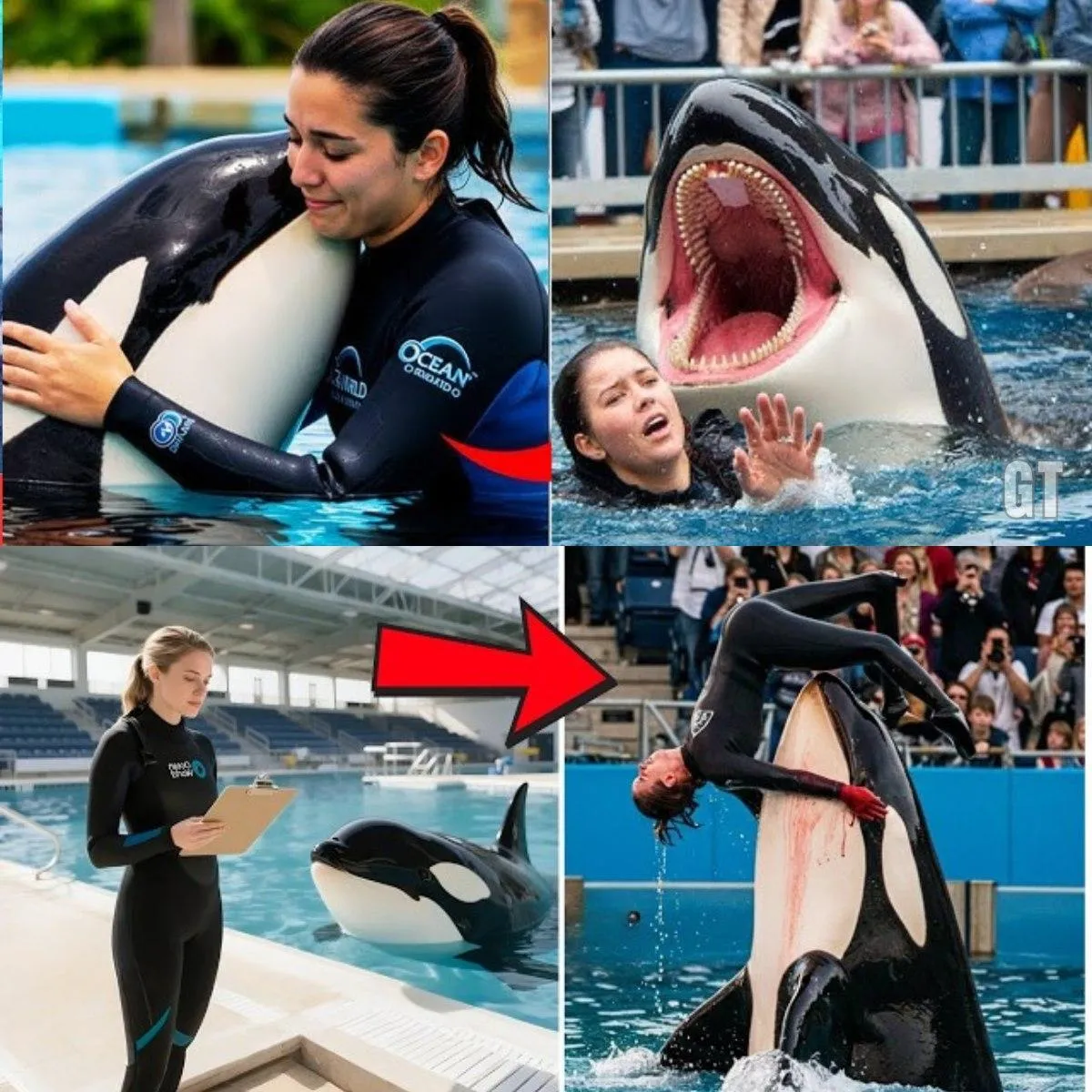 Cover Image for VOR 30 MINUTEN: VIDEO veröffentlicht, das zeigt, wie Orca-Trainerin Jessica Radcliffe von einem Wal angegriffen wird. Ein schockierender Vorfall, der auf Kamera festgehalten wurde!