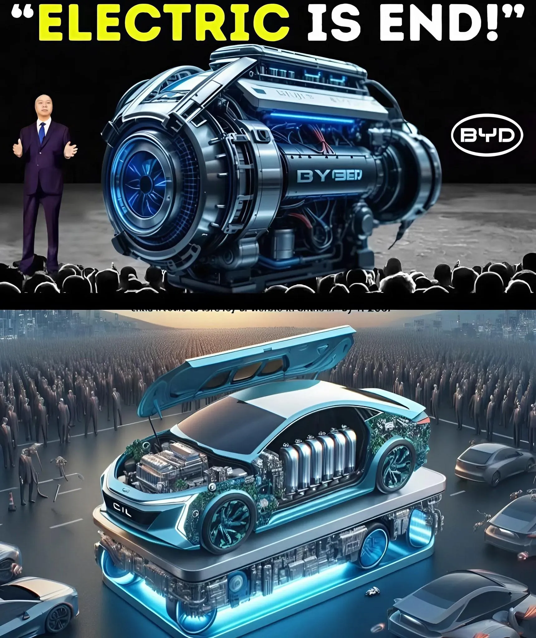 Cover Image for 🚨„Was auch immer TESLA tut, es ist nutzlos“ – BYD bringt ein 4.999-Dollar-Flugauto auf den Markt, das den US-Markt lahmlegt, und eine neue Blade-Batterie, die Elon Musk zum Schweigen bringt!