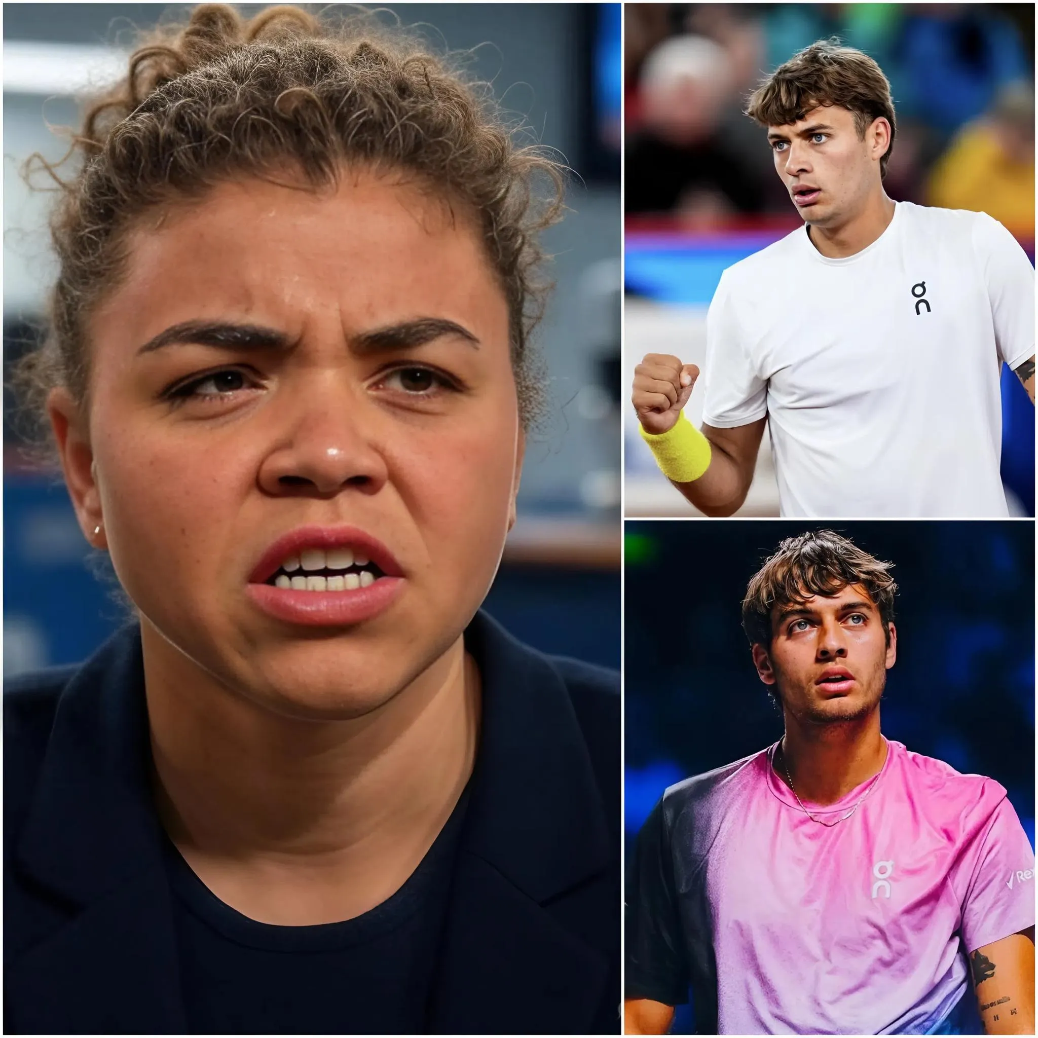 Cover Image for 🔴⚫️INCREDIBILE MA VERO: Jasmine Paolini è esplosa in diretta televisiva, lasciando senza parole l’intero mondo del tennis. “Non distruggete Flavio Cobolli solo per una sconfitta. Merita rispetto.” Le sue parole sono state come uno schiaffo in faccia a tutte le critiche, lasciando il comitato organizzatore del Canada Open sbalordito e in silenzio. L’atmosfera è esplosa in tensione, costringendo i membri dello staff a intervenire in fretta per evitare che tutto degenerasse.