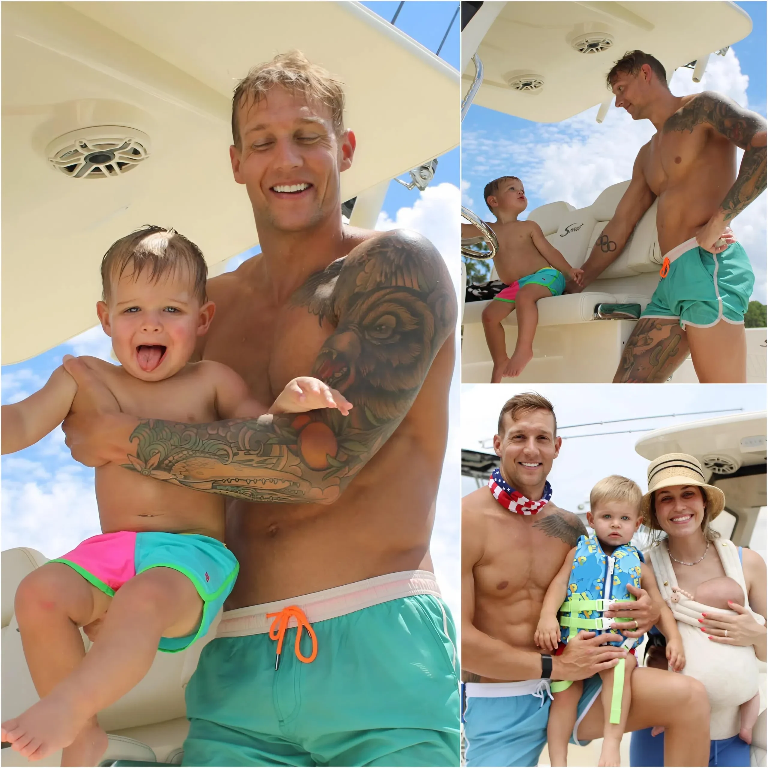 Cover Image for Dressel Humorously Shared On Social Media About A Memorable Moment With His Wife And Children, After Caeleb Dressel And His Wife Meghan Happily Welcomed Their Second Daughter, Josie Eloise. The Family Of Four Enjoyed A Fun Boat Trip, Posted By Caeleb Dressel With A Super Cute Caption