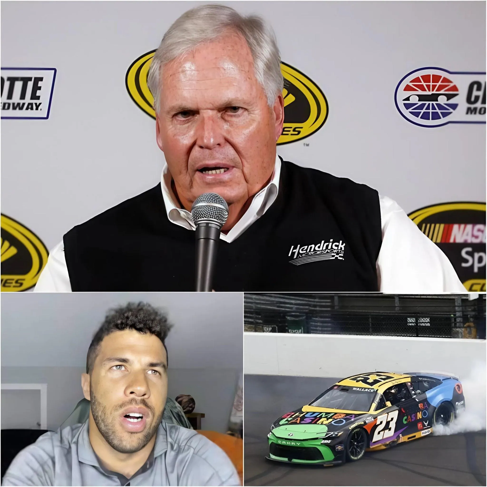 Cover Image for OFFICIAL CONFIRMED 🚨 ”WE HAVE DECIDED” – Hendrick Motorsports Officially Drops The Bomb On Bubba Wallace’s illegal