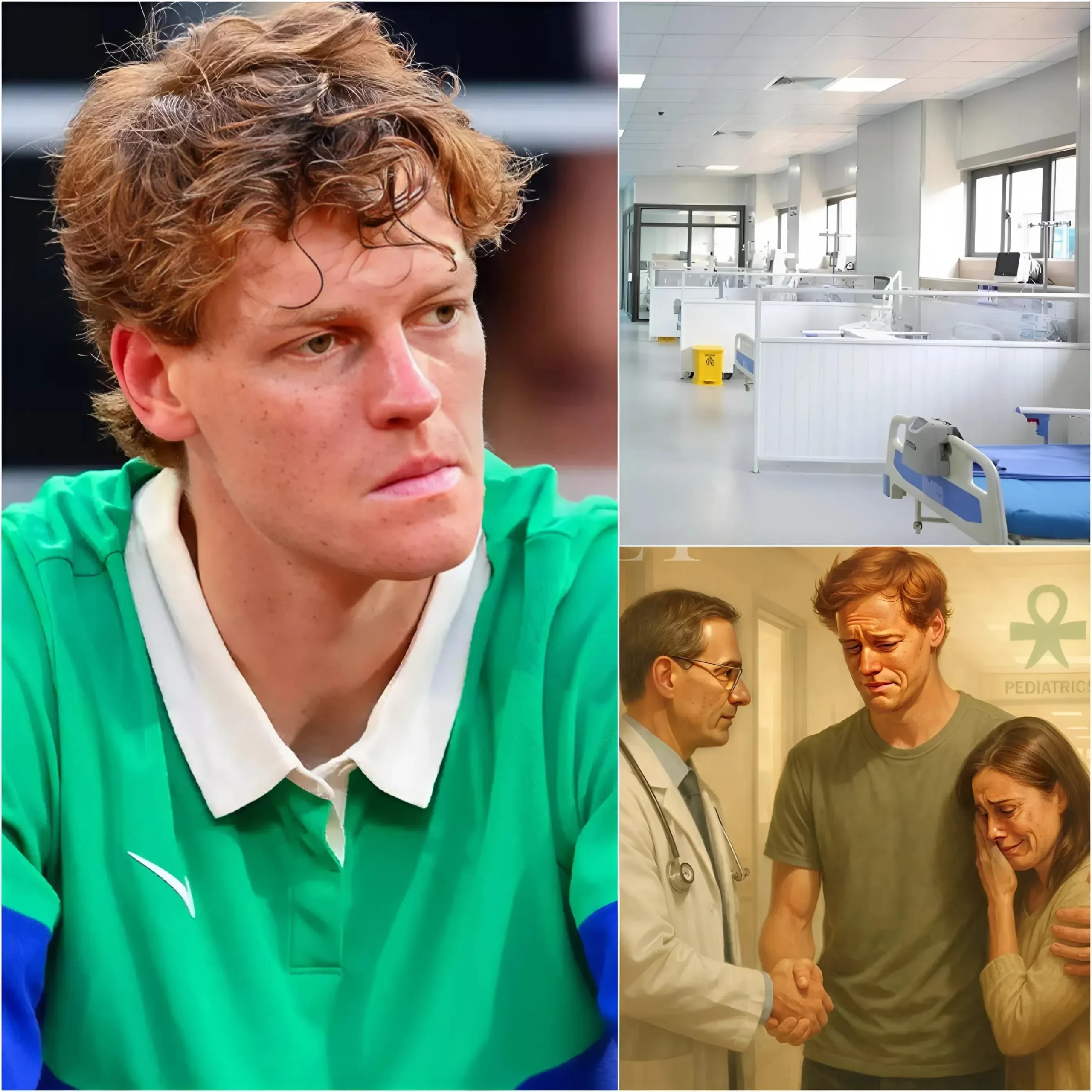 Cover Image for BUONA NOTIZIA: NESSUNO LO SAPEVA FINO ALL’ANNUNCIO DELL’OSPEDALE: il tennista Jannik Sinner ha segretamente pagato l’intervento chirurgico per rimuovere un tumore al cervello che ha salvato la vita a una bambina di 8 anni – LA STRAZIANTE STORIA DI UN INCONTRO CASUALE AD UN EVENTO DI BENEFICENZA E IL GESTO SEGRETO DI SINNER CHE HA SORPRESO I FAN DEL TENNIS IN TUTTO IL MONDO…