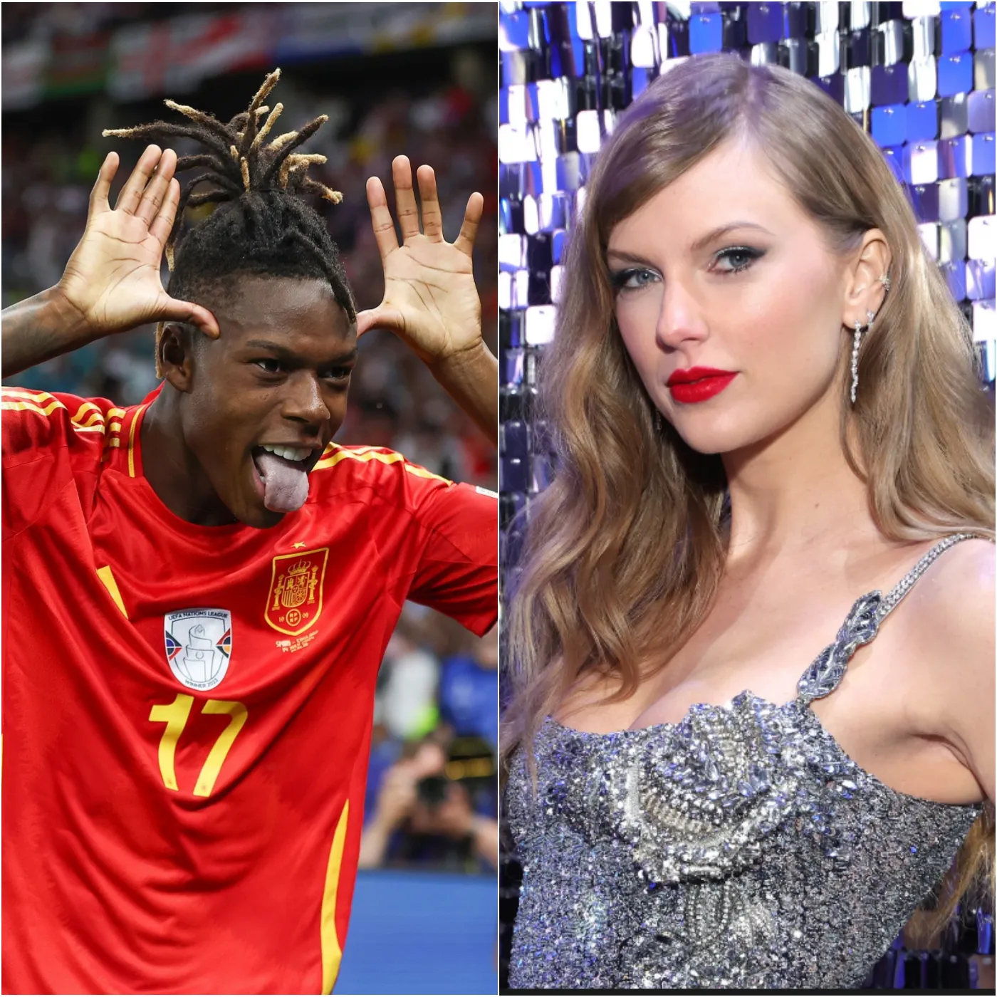 Cover Image for La reina del pop Taylor Swift ha conmocionado al mundo al anunciar su intención de invitar a la joven estrella del Athletic Club de Bilbao, Nico Williams, a participar en la campaña “Nike Smash Future”, valorada en 50 millones de dólares, para promover una nueva línea de zapatillas deportivas. Swift declaró: “Nico Williams es un ícono de la determinación: de ser un niño a luchar y conquistar un lugar en la élite europea. A pesar de todas las dificultades, necesita un momento decisivo para ‘dejar todo atrás’, ¡justo como yo!”. Williams no dudó en responder con una réplica inesperada que emocionó profundamente a Taylor Swift. Ella, de inmediato, le envió un regalo especial.