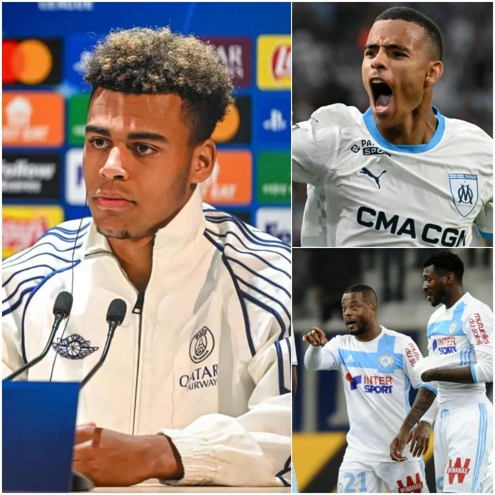 Cover Image for CHOC AVANT L’HEURE H : La star du PSG, Désiré Doué, fait exploser la polémique en déclarant que Marseille est “le club le plus détesté du monde”, rien de plus qu’une “ÉQUIPE DE TROISIÈME ZONE”, lâche, sans aucune star capable de rivaliser avec le PSG. Totalement faible et dépourvu de joueur clé pour battre Paris. Cette accusation fracassante a secoué la planète football, et immédiatement, Mason Greenwood a répliqué avec une attaque cinglante qui a stupéfié l’opinion publique, contraignant Désiré Doué au silence face à la tempête de critiques virulentes.