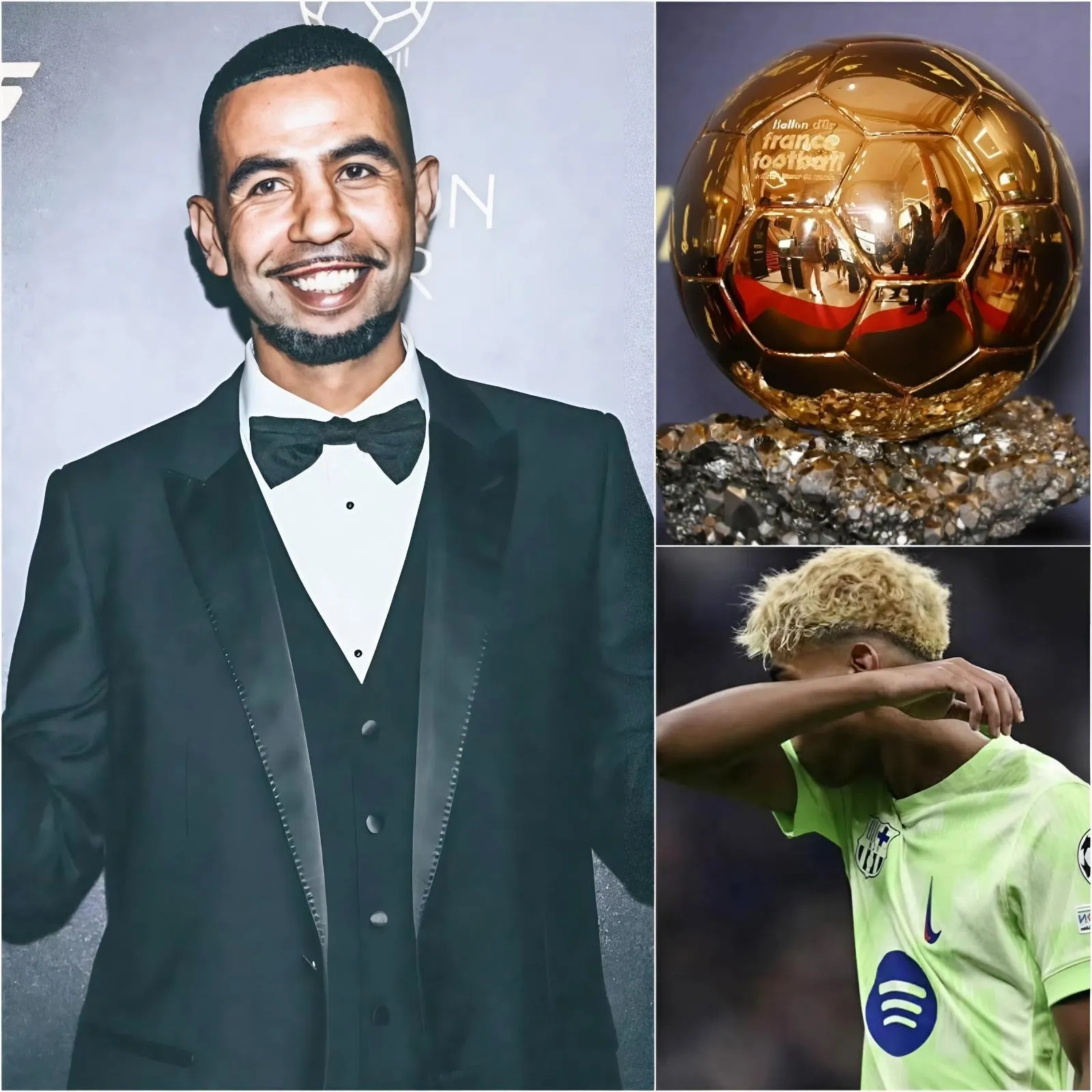 Cover Image for El padre de Yamal ha exigido la retirada del Balón de Oro de Dembélé, alegando que el delantero francés solo era favorito por su nacionalidad y que su nivel era muy inferior al de su hijo. Afirmó que, de no acceder a esta petición, él y Yamal se negarían a participar en futuras ceremonias de entrega del Balón de Oro. Ante la creciente presión, el director ejecutivo de la ceremonia del Balón de Oro se vio obligado a reaccionar.