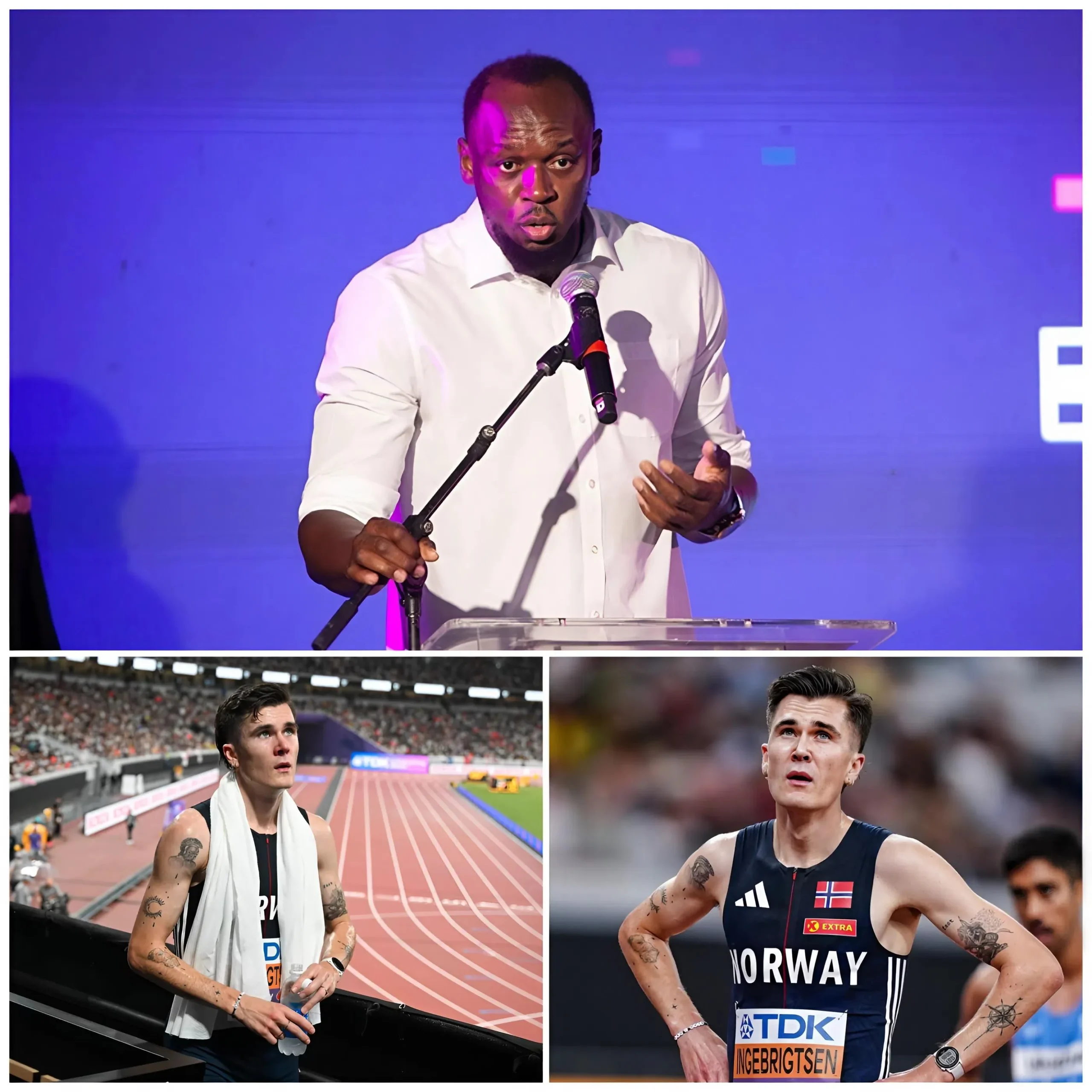 Cover Image for 🔥 BREAKING NEWS: The entire athletics world was shaken when legend Usain Bolt suddenly dropped a bombshell after young talent Jakob Ingebrigtsen was eliminated from the 2025 World Athletics Championships in Tokyo: “HE DESERVED TO BE ELIMINATED” – Bolt declared that this sport is only for Black athletes, not White athletes. This controversial statement instantly ignited a storm of public outrage, and the reactions from other track and field stars left Usain Bolt completely speechless… 👇👇