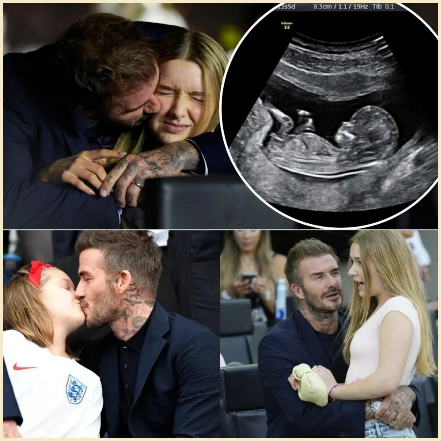 Cover Image for La hija de 17 años de David Beckham, Harper, está reportadamente embarazada – pero SORPRENDENTEMENTE revela que el verdadero padre del bebé es…