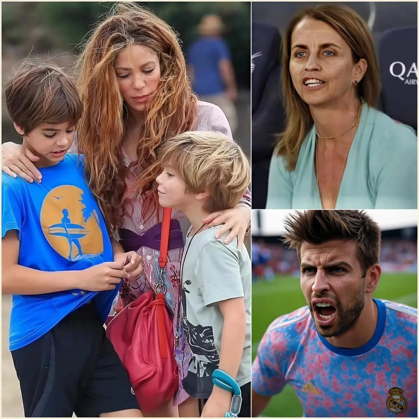 Cover Image for “Él la golpeaba con frecuencia y hacía llorar a los niños” los vecinos hablaron sobre Piqué. Los fanáticos, indignados, lo atacaron en las redes sociales para defender a Shakira. Esa misma noche, la suegra Montserrat Bernabeu rompió el silencio y arremetió contra Shakira, diciendo que ella se lo merecía. Justo cuando la furia estaba en su punto más alto, las palabras inocentes de sus dos hijos hicieron llorar a todos.