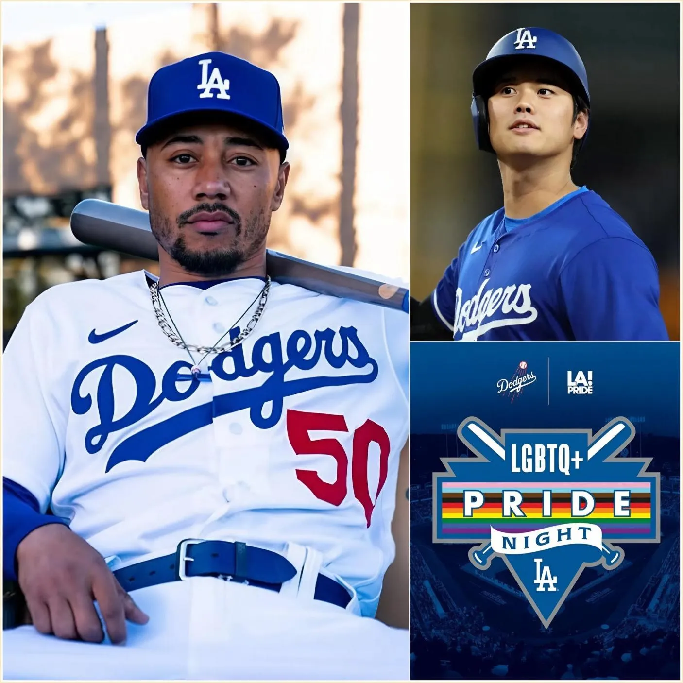 Cover Image for BREAKING: Los Angeles Dodgers star Mookie Betts flatly refused to wear an LGBT armband to honor the movement in Game 3, bluntly criticizing that the “WOKE” symbol should not be honored in competitive sports. Shohei Ohtani also left a comment.