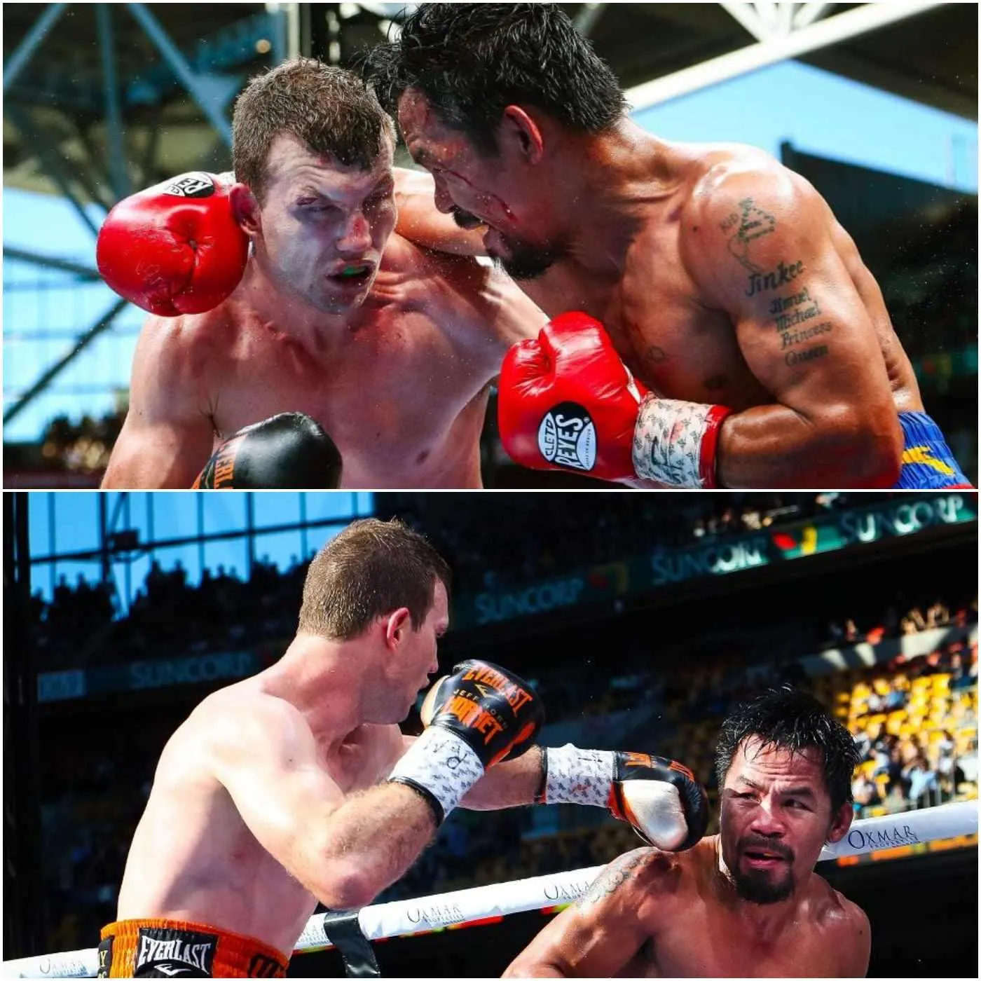 Cover Image for 😱 Jeff Horn stirs up debate once again over his victory against Manny Pacquiao: “I clearly won that fight… we were all set for the rematch, but Pacquiao refuses to face me again!” 👀 The Australian boxer insists that the Filipino icon is avoiding a second bout, claiming that Pacquiao is hesitant to settle the score in the ring. 🥊🔥
