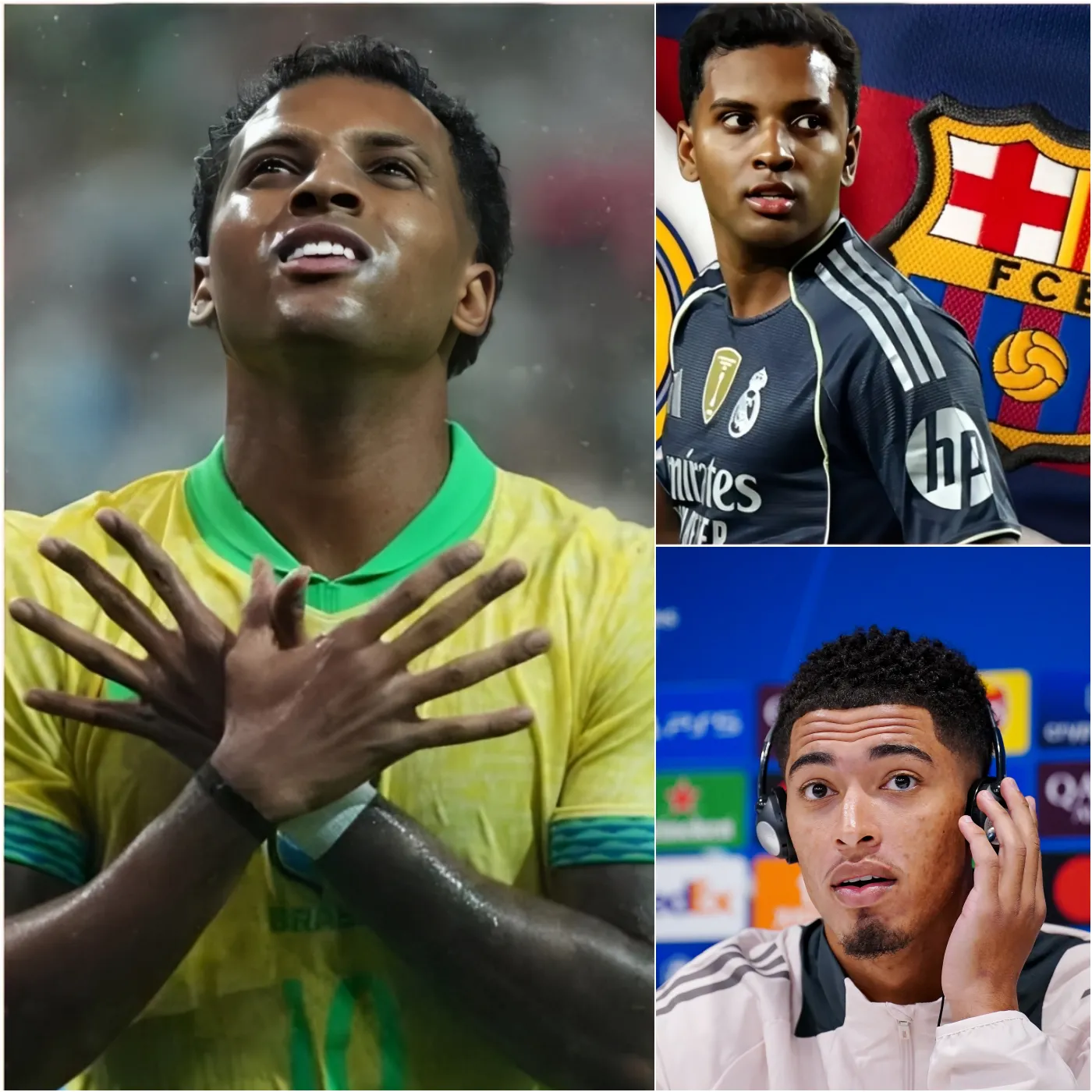 Cover Image for ¡Solo horas después del partido que hizo estallar a Brasil! Rodrygo fue aclamado como la nueva superestrella absoluta. Pero en Madrid, Bellingham tuvo una palabra amarga: y fue esa declaración la que hizo temer a la afición su inminente marcha.