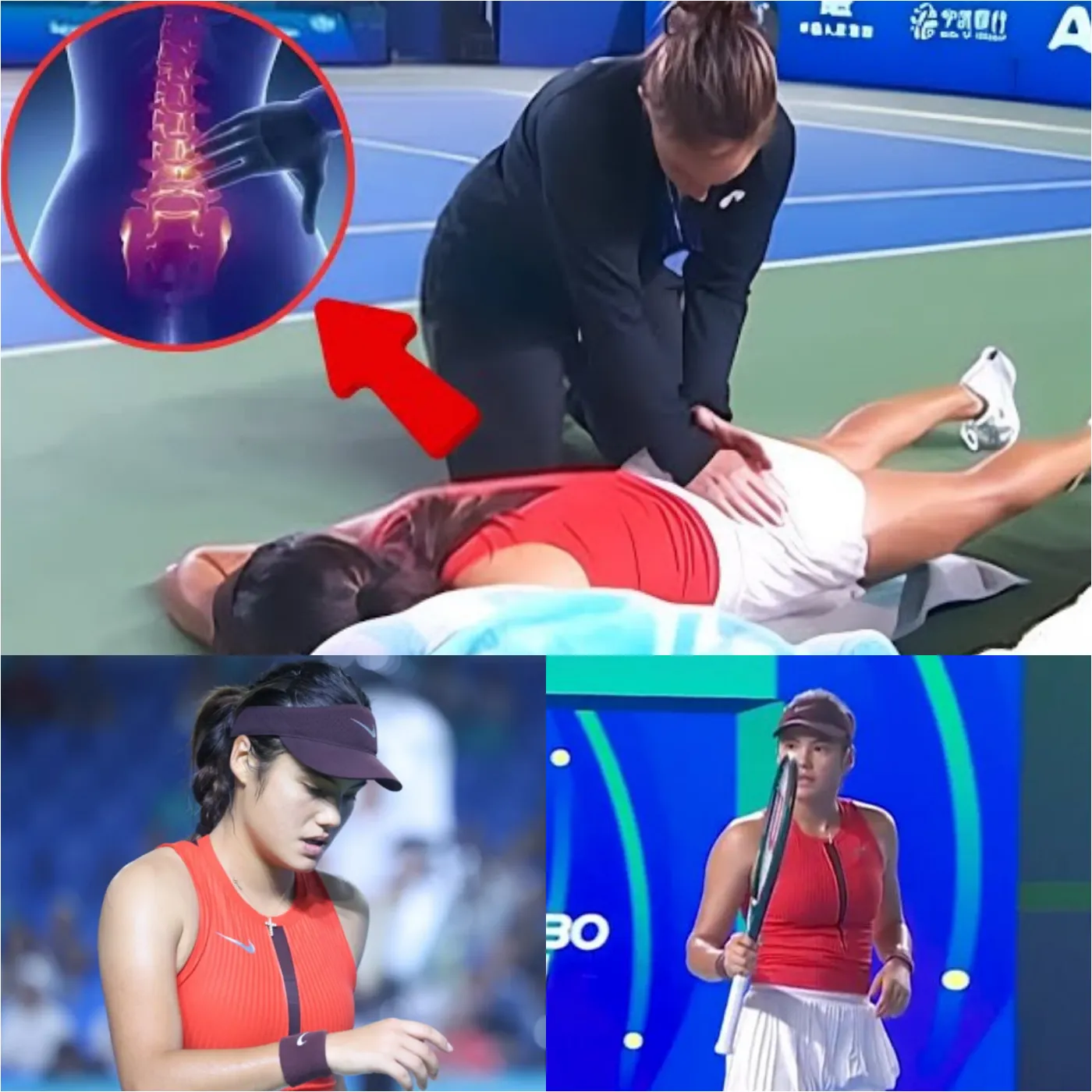 Cover Image for 😢 “I CAN’T TAKE IT ANYMORE – MY BODY IS BETRAYING ME!” Emma Raducanu burst into tears in the middle of her first round match at the Ningbo Open, just 10 days before flying to Hong Kong for the WTA 250. A week after her “nightmare” early retirement in Wuhan, she collapsed again and needed emergency medical care, shocking the entire tennis world! Is this the end for the 22-year-old talent? The heartbreaking truth left fans devastated 👇