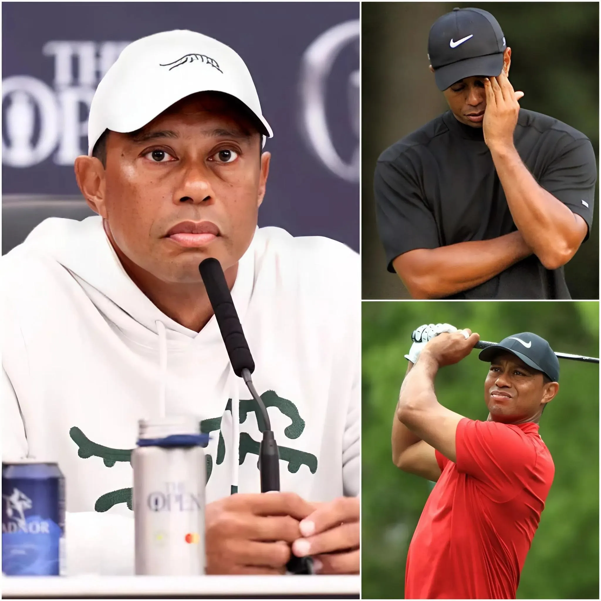 Cover Image for SAD NEWS 💔 “I’m sorry for disappointing everyone,” – Tiger Woods has officially announced his retirement after suffering a severe, irreversible injury. Continuing to compete would mean he could no longer live a normal life. The golf legend has just undergone his seventh back surgery to replace the L4/L5 disc due to chronic pain and limited mobility, leaving fans heartbroken and deeply emotional.
