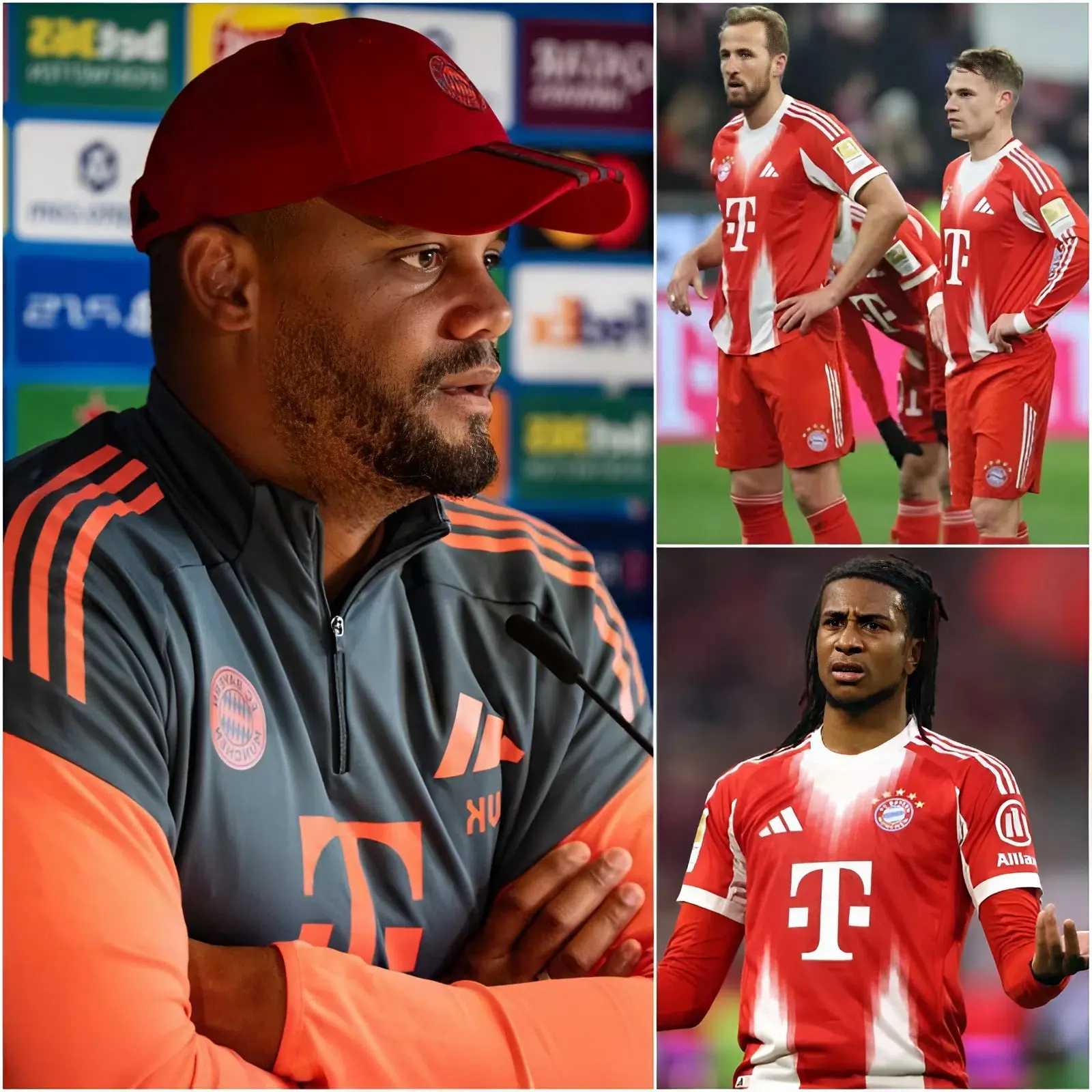 Cover Image for EILMELDUNG: Die Kabine von Bayern München ist explodiert, als zwei Spieler sofort suspendiert wurden, nachdem sie sich öffentlich gegen Vincent Kompany gestellt hatten – Der Trainer gab eine eisige Warnung ab. Die Spannung in der Bayern-Kabine eskalierte diese Woche, als mehrere Spieler angeblich offen ihre Missachtung und Unzufriedenheit mit dem Cheftrainer Kompany zeigten. Quellen berichten, dass Kompany sofort gehandelt hat und zwei Spieler vor Ort suspendierte, um ein Exempel für die gesamte Mannschaft zu statuieren..