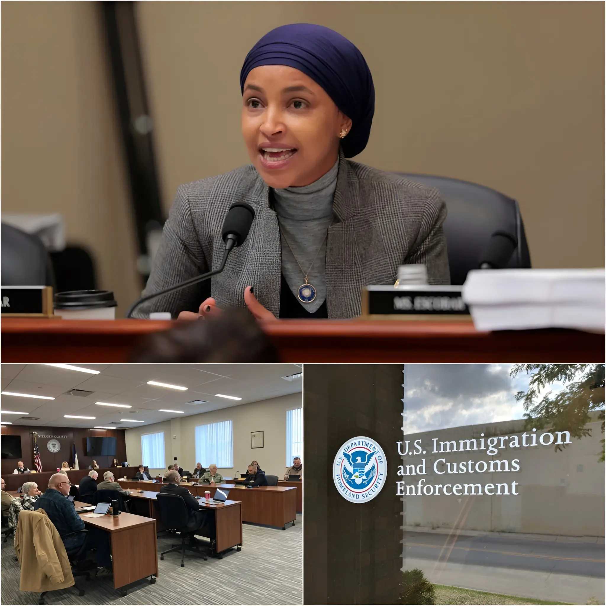 Cover Image for “15 MINUTES AGO” Rep. Ilhan Omar’s radical anti-law enforcement stance is on full display as she pledges to defund ICE, calling it a “rogue agency” responsible for violence and the erosion of basic freedoms. By opposing funding for ICE, Omar is prioritizing dangerous criminals over the safety of American citizens. Her reckless position is a direct threat to the security of the American people and exposes the left’s growing contempt for the rule of law. As President Trump worked tirelessly to protect Americans through strong immigration enforcement, Omar’s position weakens our nation’s defenses, leaving Americans vulnerable.