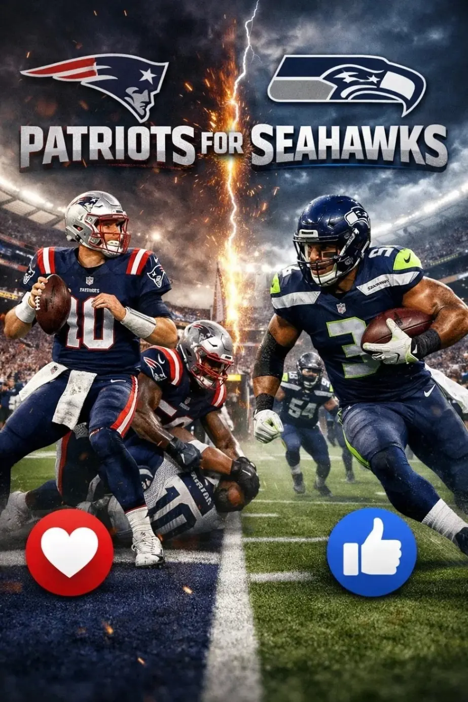 Cover Image for 🚨 TIME UPDATE: The New England Patriots vs Seattle Seahawks game has been rescheduled — here’s what fans need to know 👇 A last-minute update has just changed everything — and fans need to lock in now. The highly anticipated showdown between the Patriots and Seahawks has been rescheduled to ensure full nationwide coverage, bringing the Patriots’ strategic, hard-hitting play, the Seahawks’ explosive offense, and the electric playoff atmosphere straight into living rooms everywhere. FULL DETAILS BELOW 👇