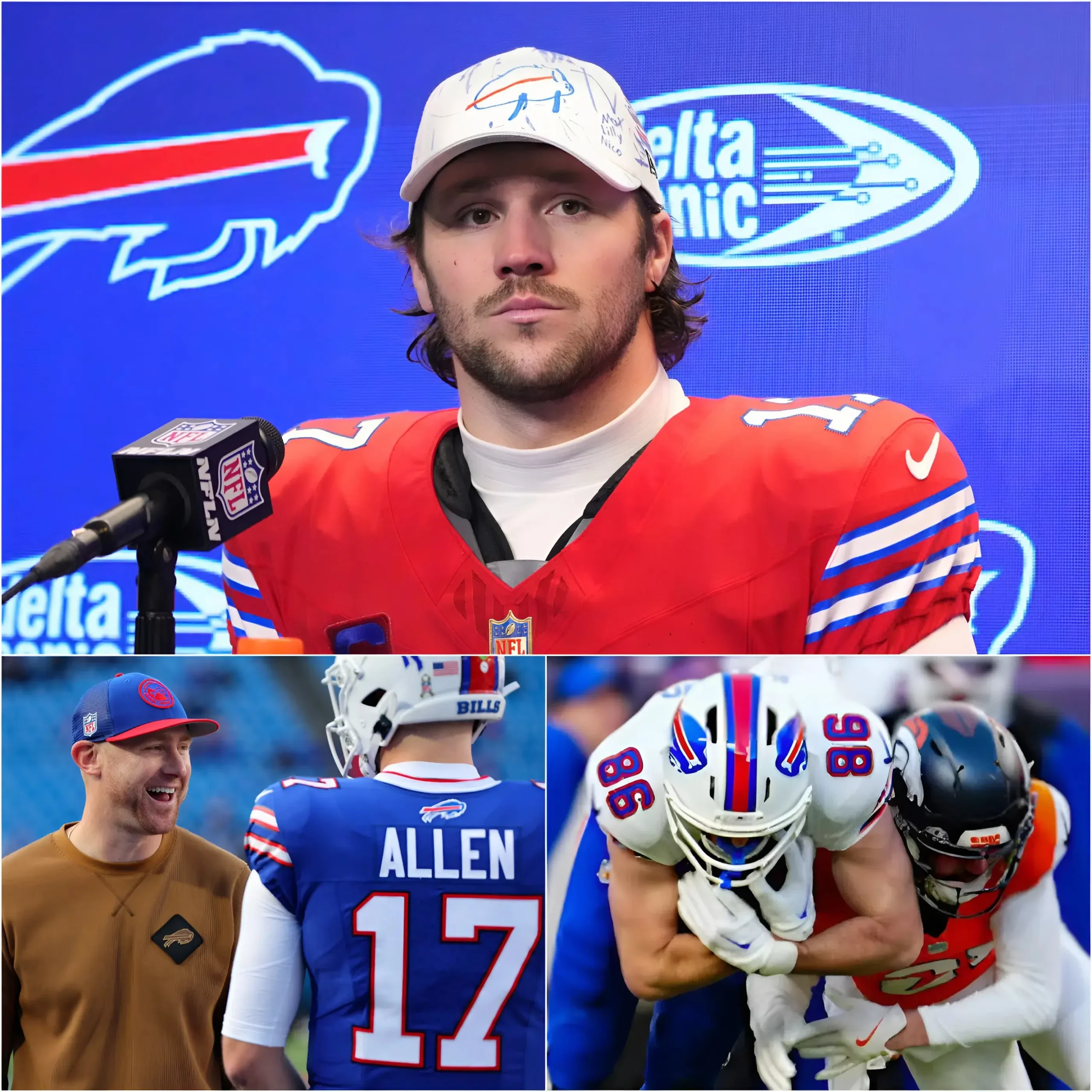 Cover Image for BREAKING NEWS: Josh Allen speaks out after Buffalo Bills announce new coach Joe Brady, leaving fans stunned and sparking controversy! 😱🔥