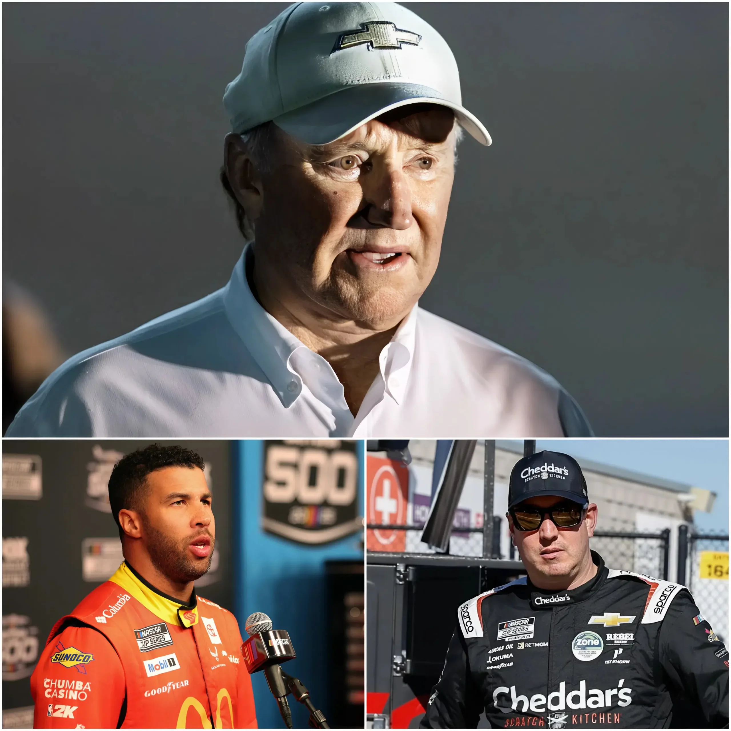 Cover Image for 🚨 NASCAR HOLDS ITS BREATH: “If this situation continues into next year, Kyle Busch and RCR Racing will withdraw immediately.” That was the hardline statement from Richard Childress, chairman of RCR, as he issued a blunt ultimatum to NASCAR’s leadership. No evasions, no softening the message — Childress publicly demanded that the NASCAR chairman conduct a direct and comprehensive inspection of Bubba Wallace’s car as soon as the driver enters the 2026 season, aiming to put an end to all suspicions of cheating and “behind-the-scenes rules” on the track. And just 10 minutes later, the NASCAR chairman broke his silence with a response that sent shockwaves through the entire racing world.