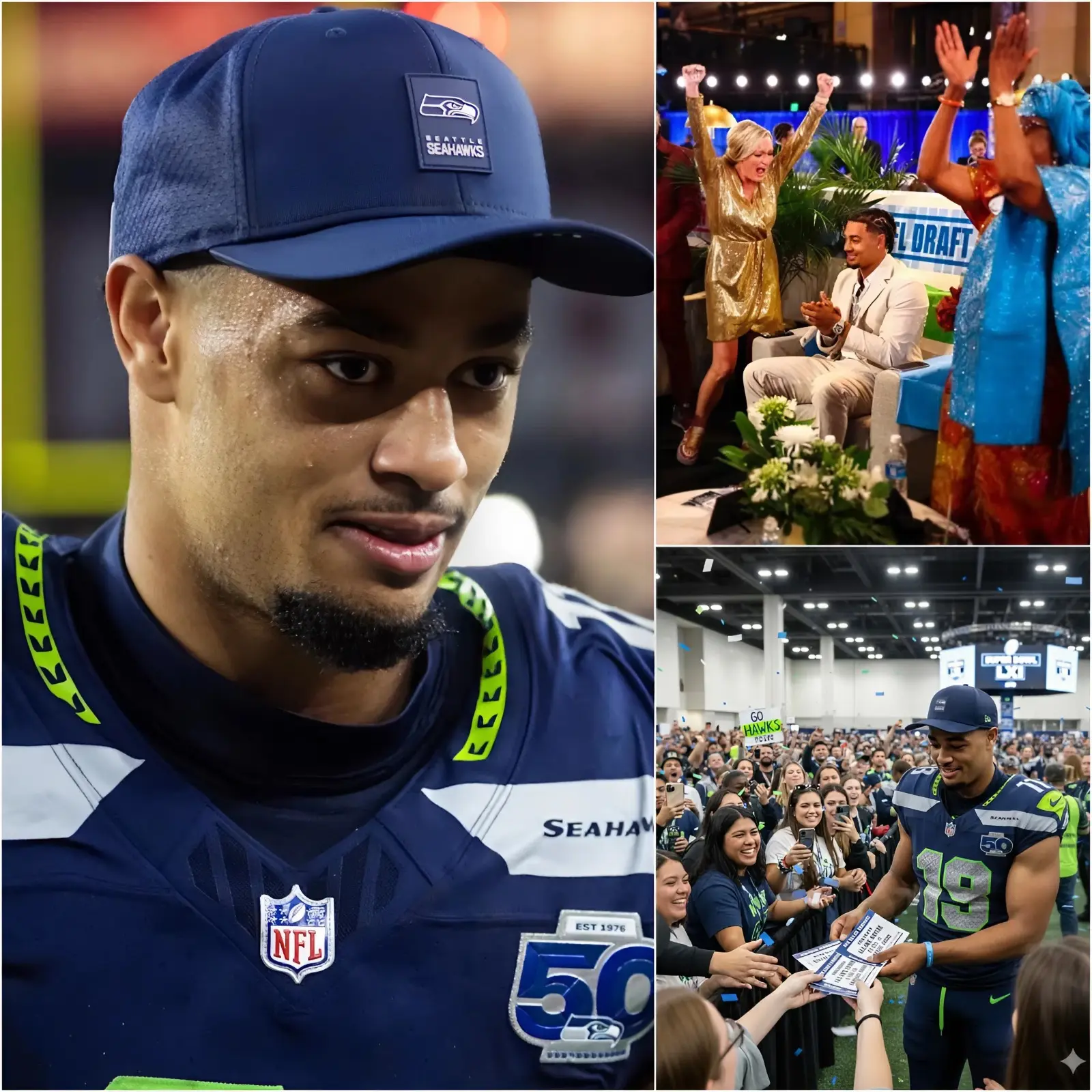 Cover Image for “Thank you everyone for all the help and support over the past time”: Jaxon Smith-Njigba recently returned to his hometown and gifted Super Bowl tickets to local families, along with a sincere thank you and a special gift from the Seattle Seahawks sent to them.