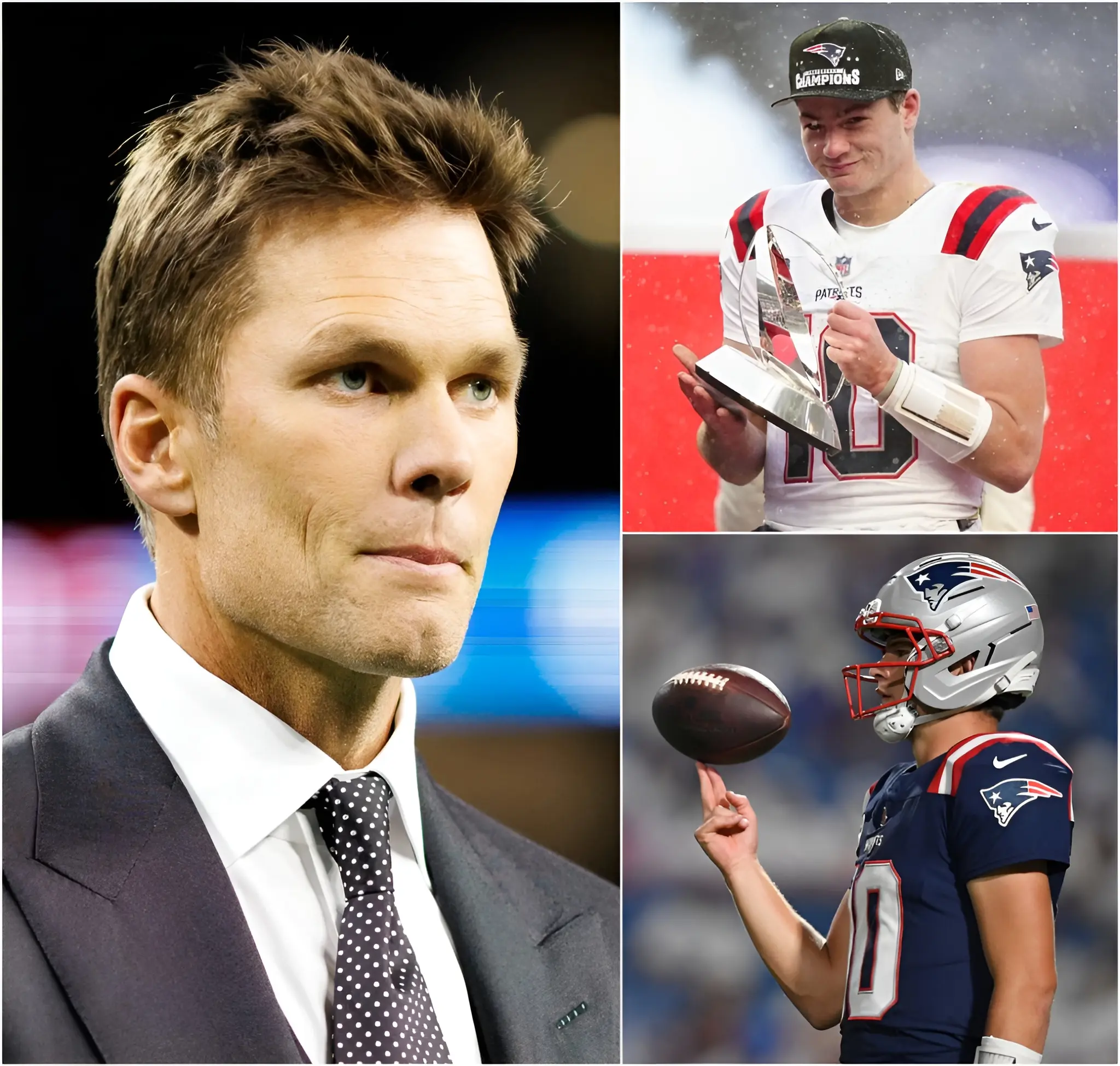 Cover Image for “If Drake Maye doesn’t win MVP this season, it would be a crime against Patriots fans and the entire NFL!” legendary Tom Brady said bluntly ahead of Super Bowl LX between New England and Seattle. Brady added that Maye possesses a rare leadership mentality, playing with a level of calmness and precision far beyond his age, especially on the biggest stage imaginable. According to the GOAT, what truly sets Maye apart is his ability to control the game and inspire his teammates in the most crucial moments. In response to the high praise, Drake Maye showed no signs of excitement or arrogance, humbly accepting the compliments while emphasizing that the Patriots remain fully focused as a team. Their immediate goal, he stressed, is to prepare as thoroughly as possible for the extremely challenging Super Bowl LX showdown against the Seattle Seahawks.