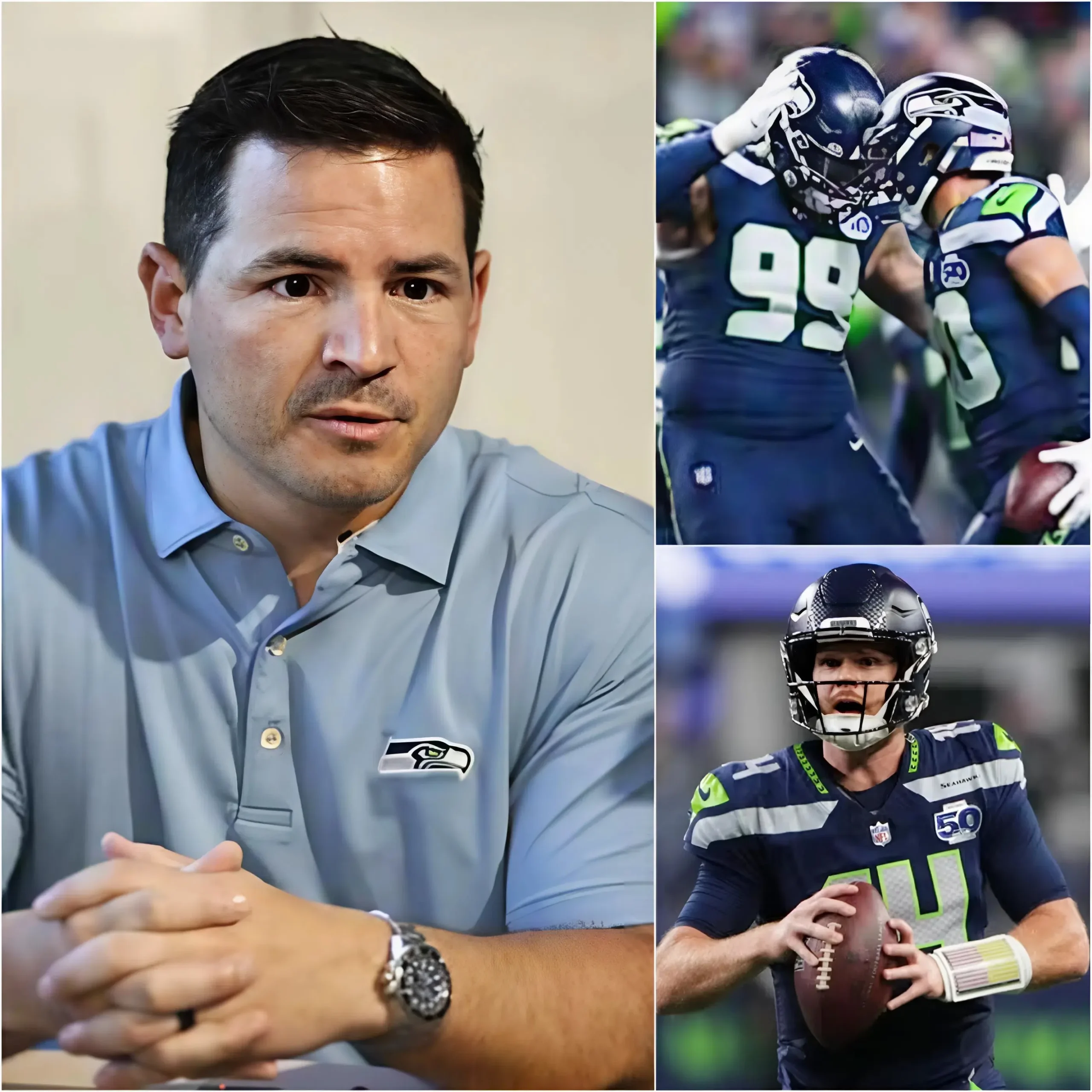 Cover Image for NFL Shock: Mike Macdonald Announces Massive Salary Increases for Five Seahawks Stars Just Before the Super Bowl – “This is the ultimate motivation for us to win the championship!” A total of over $100 million in salary increases! This isn’t from the team’s regular budget, but a combination of early extension, incentive restructuring, and commitments from ownership and sponsors. The entire league is shaken, rival fans are shouting “bought the championship!”