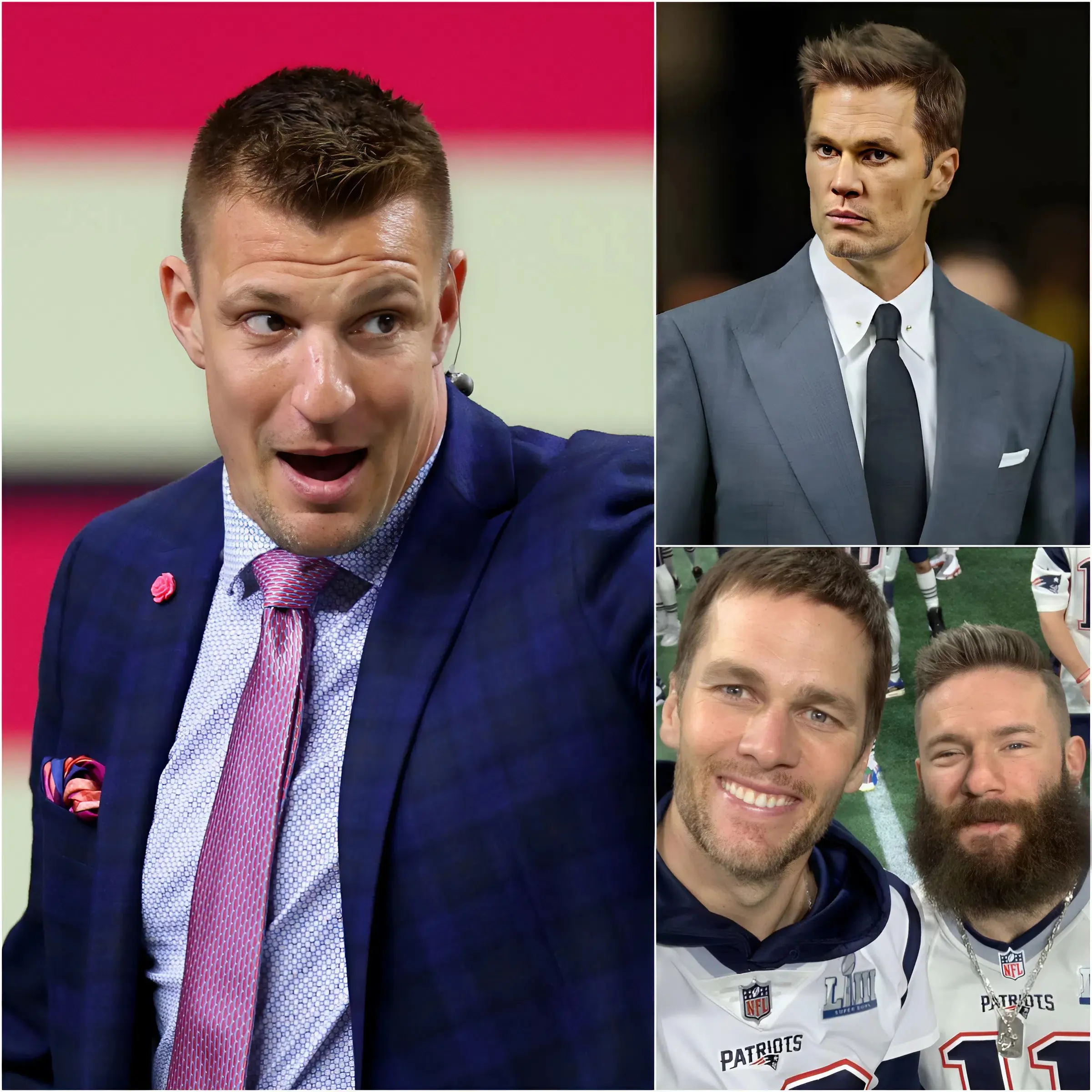 Cover Image for 🔥🔥 “I’M DONE WITH TOM BRADY!” — Super Bowl LX unexpectedly turned into an off-field blockbuster when Rob Gronkowski publicly announced the end of his long-standing friendship with his close friend. “No texts, no calls, no parties. If he’s not fighting for the Patriots — the team that gave him everything — then I have no reason to stand by him,” Gronkowski stated bluntly, emphasizing that the Patriots are family and family doesn’t tolerate indifference when the entire team is giving their all for a historic seventh Lombardi Trophy. This harsh statement immediately sent shockwaves throughout the NFL, igniting a fierce debate about loyalty, legacy, and the fragile boundaries of friendship in professional sports. But what stunned fans even more was the immediate reaction of Julian Edelman — another close friend of Brady’s — signaling that the Super Bowl LX behind-the-scenes drama is far from over.