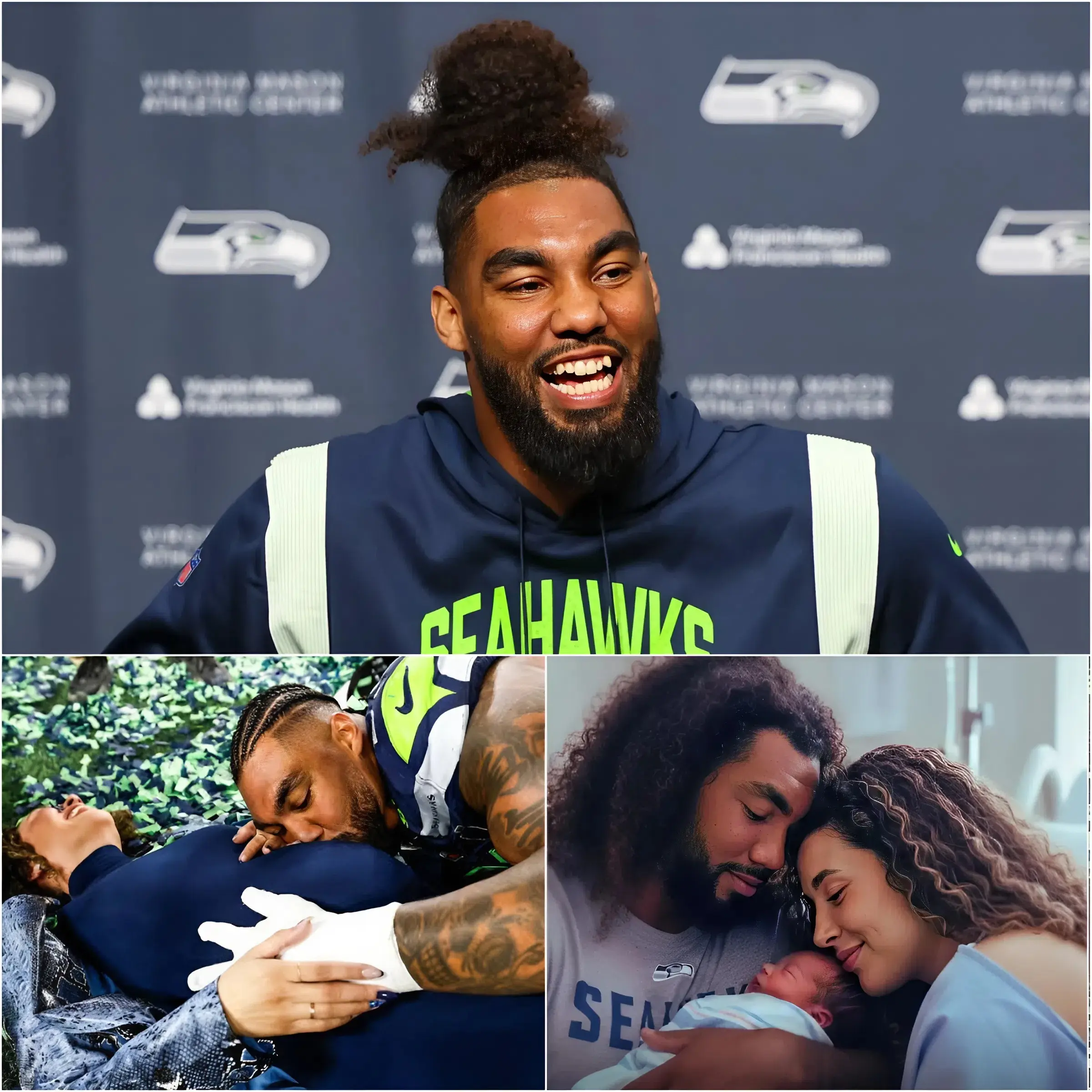 Cover Image for HEARTBREAKING: Seahawks star Leonard Williams and Hailey Lott celebrate the birth of their second child — just four days before the Super Bowl, a miracle that deepens their love and family bonds amidst the tension of championship weekend. 👇👇