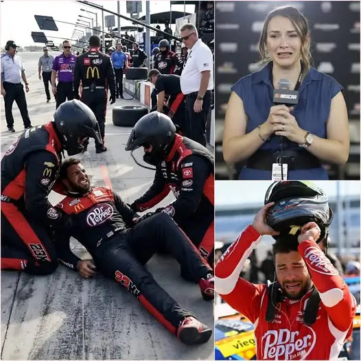 Cover Image for BREAKING NEWS JUST 7 MINUTES AGO: Nascar racetrack shaken as Bubba Wallace collapses in the middle of practice! Teammates scream in panic as they watch him pass out. With red eyes and a trembling voice, his wife speaks out for the first time, revealing a horrifying truth: “They forced him to drive despite knowing the risks!” An emergency meeting of the organizers was convened just 10 minutes later. The mastermind behind the scenes is about to be fully exposed 👇👇