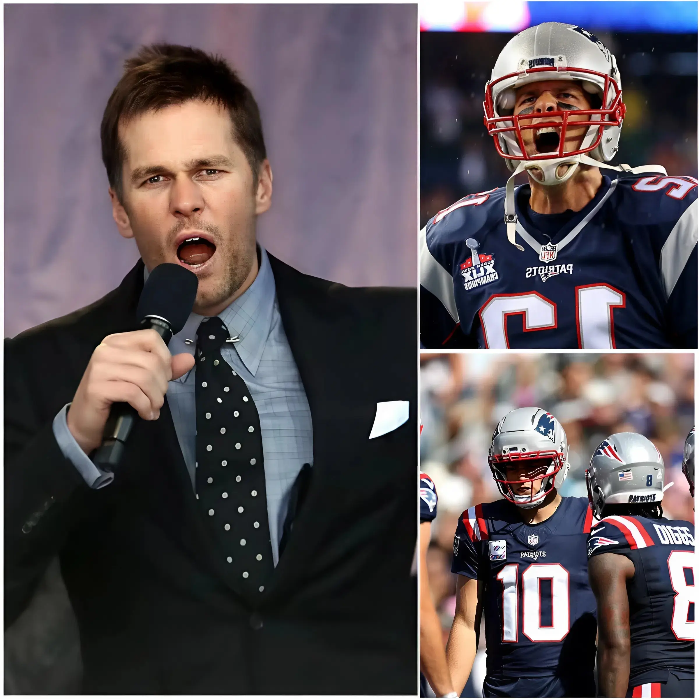 Cover Image for TEARS AND APOLOGIES: Tom Brady finally broke his silence, emotionally speaking out amidst a wave of fierce criticism, emphasizing that his heart will always belong to the New England Patriots….See details below.