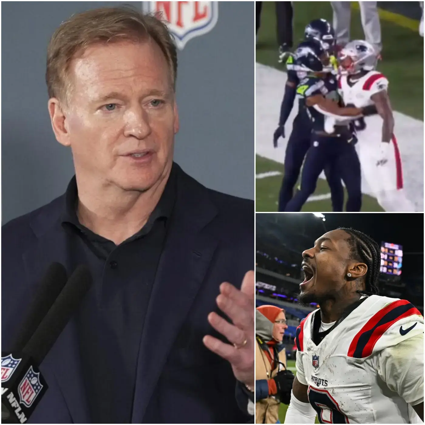 Cover Image for THE SEVEREEST PENALTY IN NFL HISTORY. 🚨In the fourth quarter of Super Bowl LX, Stefon Diggs of the Patriots engaged in unacceptable conduct by intentionally punching Kenneth Walker III in the face and verbally abusing the referee in a moment of frustration. Following a thorough review of the incident, the NFL has concluded that this constituted absolutely unacceptable unsportsmanlike conduct. This decision marks the harshest disciplinary sanction ever imposed in the history of the league.