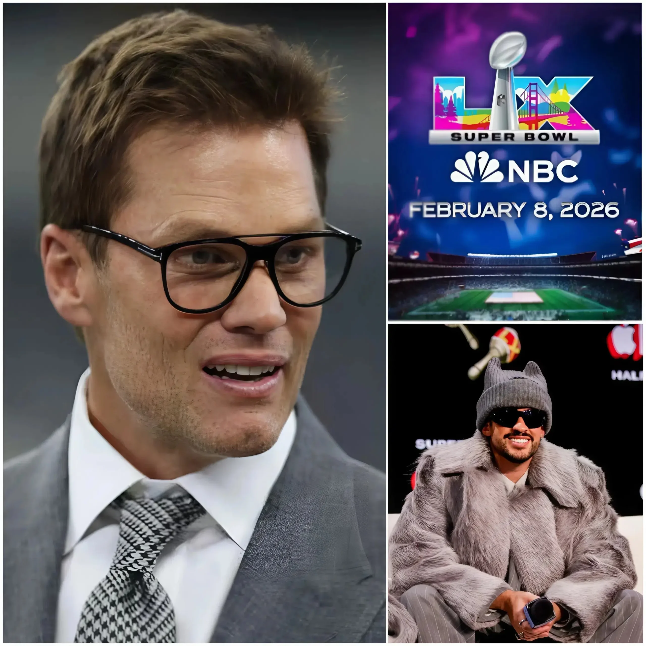 Cover Image for 🚨 CONTROVERSY ERUPTS: A wave of protests has erupted after legend Tom Brady publicly criticized the NFL, calling the selection of “outsider” artist Bad Bunny as the main face of the Super Bowl halftime show “AN INSULT TO AMERICAN HERITAGE!”. Calling it an insult to renowned artists and American traditions and values, Brady’s blunt statement has ignited outrage across the sports and entertainment world.
