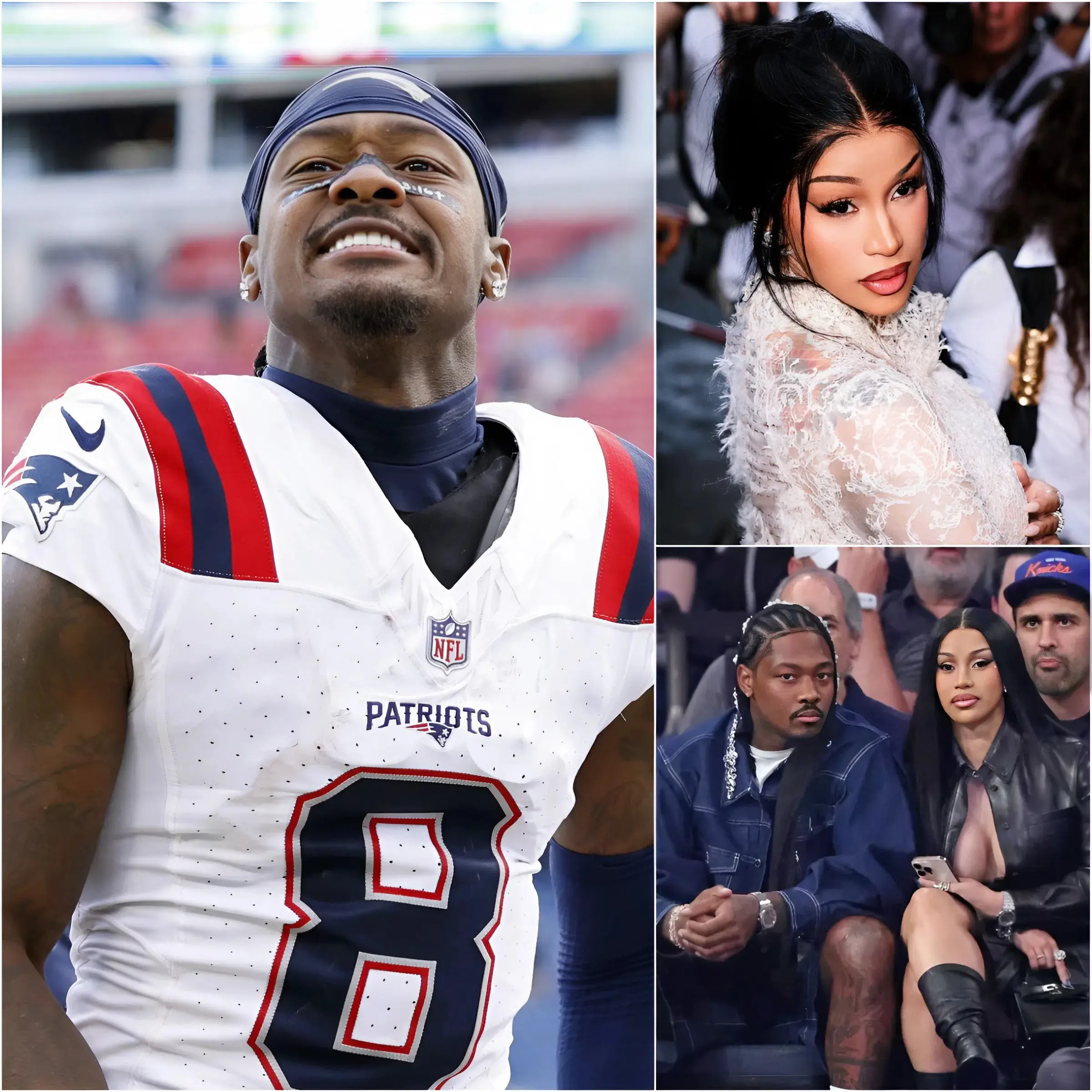 Cover Image for SHOCKING NEWS: Cardi B has officially unfollowed Patriots star Stefon Diggs after he was caught punching Seattle Seahawks guard Josh Jobe during Super Bowl LX. This cold move immediately ignited social media, sparking countless speculations about the true nature of their relationship. Many fans believe Cardi B doesn’t tolerate Diggs’ violence and loss of control on the biggest stage of his career. Meanwhile, others believe this is a clear sign of serious cracks forming within his close circle. The behind-the-scenes drama is now raging just as fiercely as the Patriots’ downfall on the court.
