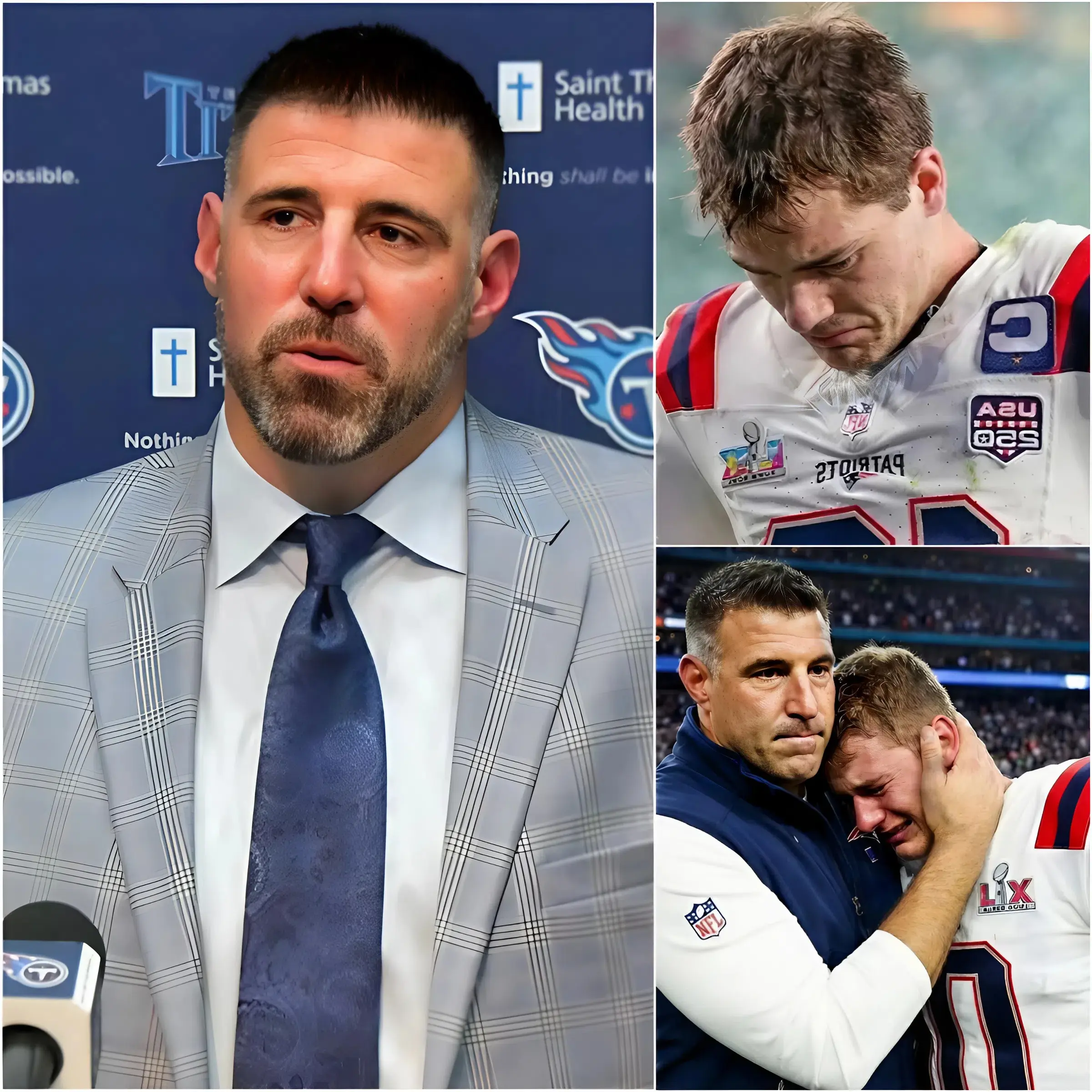 Cover Image for “ENOUGH IS ENOUGH! What Drake Maye is facing right now is a real and completely unacceptable humiliation.” Mike Vrabel officially spoke out, publicly defending Drake Maye with a direct and powerful statement that shook the NFL world: “Since when does a young, healthy guy, playing at the highest level with speed, strength, and confidence, have to apologize for his talent? I’ve watched Maye grow in the NFL. I’ve seen him work tirelessly every day, stumble and get back up, smile in victory, and silently endure criticism. This is the image of a true athlete. This is the image of a real man – not someone forced to conform to outdated stereotypes imposed by others in sports.” Less than 30 minutes later, Maye shared Belichick’s full statement, along with a short but profound personal message, sparking an even more intense debate than ever before.