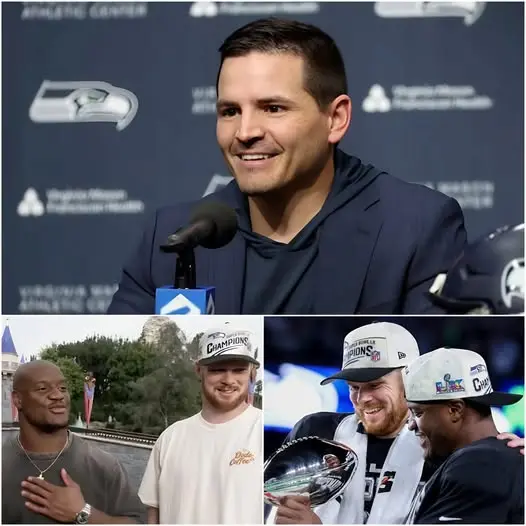 Cover Image for BREAKING NEWS: In an announcement that silenced the entire boardroom, head coach Mike Macdonald unexpectedly announced that the entire team would receive a full three weeks of paid leave — no OTA, no mandatory minicamp, completely isolated from all football activities. The destination? A private resort in Aspen, where the entire property had been booked, including accommodation for the players’ families, with all expenses covered by the organization. “This is not just a vacation,” Macdonald emphasized. “It’s a reward for physical and mental recovery after an extraordinary year — before we get back on track to conquer Super Bowl LX1.” The room fell silent for a few seconds, then erupted in cheers and thunderous applause. Many players, like Kenneth Walker III and Sam Darnold, jumped from their seats, embracing each other, some even tearing up at the unexpected gift. But the excitement didn’t stop there. Macdonald continued, “And to celebrate, I have a special gift for each person in this room — not a Rolex, not a supercar, but something even more meaningful than a championship ring…”