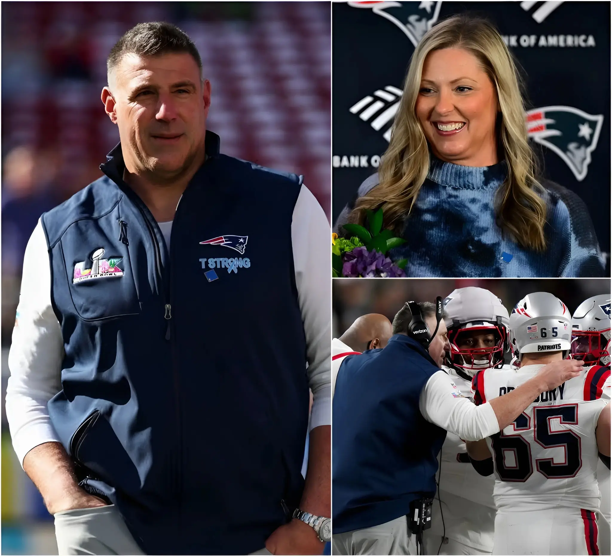 Cover Image for The New England Patriots fanbase has rallied in unison with strong and emotional support for head coach Mike Vrabel as he faces new health challenges, following his wife, Jen Vrabel, publicly sharing her first account of the family situation. “I’m incredibly grateful for everyone’s support, I really appreciate it,” Vrabel stated. “But right now, what’s most important to me is my family and getting through this together.” From across the NFL, messages of encouragement poured in, emphasizing that beyond the scoreboard and the pressure of the court, football remains a big family — where loyalty and compassion bind people together.