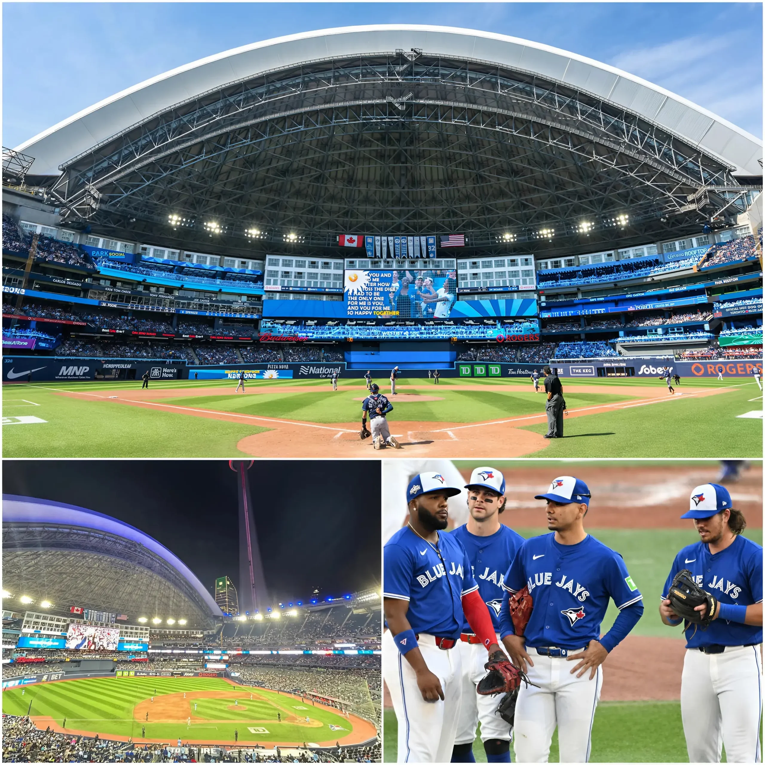 Cover Image for 🚨 BREAKING NEWS: The Toronto Blue Jays have just unveiled a $3.4 billion stadium modernization plan, backed by major investors 🏟️💥 The club’s leadership is reshaping the future of the Rogers Centre area — the plan includes state-of-the-art stadium upgrades, a luxury hotel, entertainment zones, expanded retail spaces, along with a unique Bayern heritage experience never before seen in baseball history. This bold $3.4 billion vision has sent shockwaves throughout the league and could redefine the landscape of the modern football empire. See full details below 👇👇