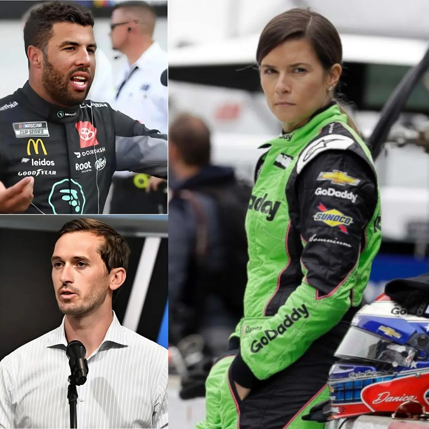 Cover Image for BREAKING OUT 🔴 Danica Patrick represents 9 NASCAR teams HAS FILED a lawsuit to ban Bubba Wallace from NASCAR permanently, saying “He speaks as if every race owes him an apology” and putting pressure on NASCAR CEO Ben Kennedy to make an immediate decision.