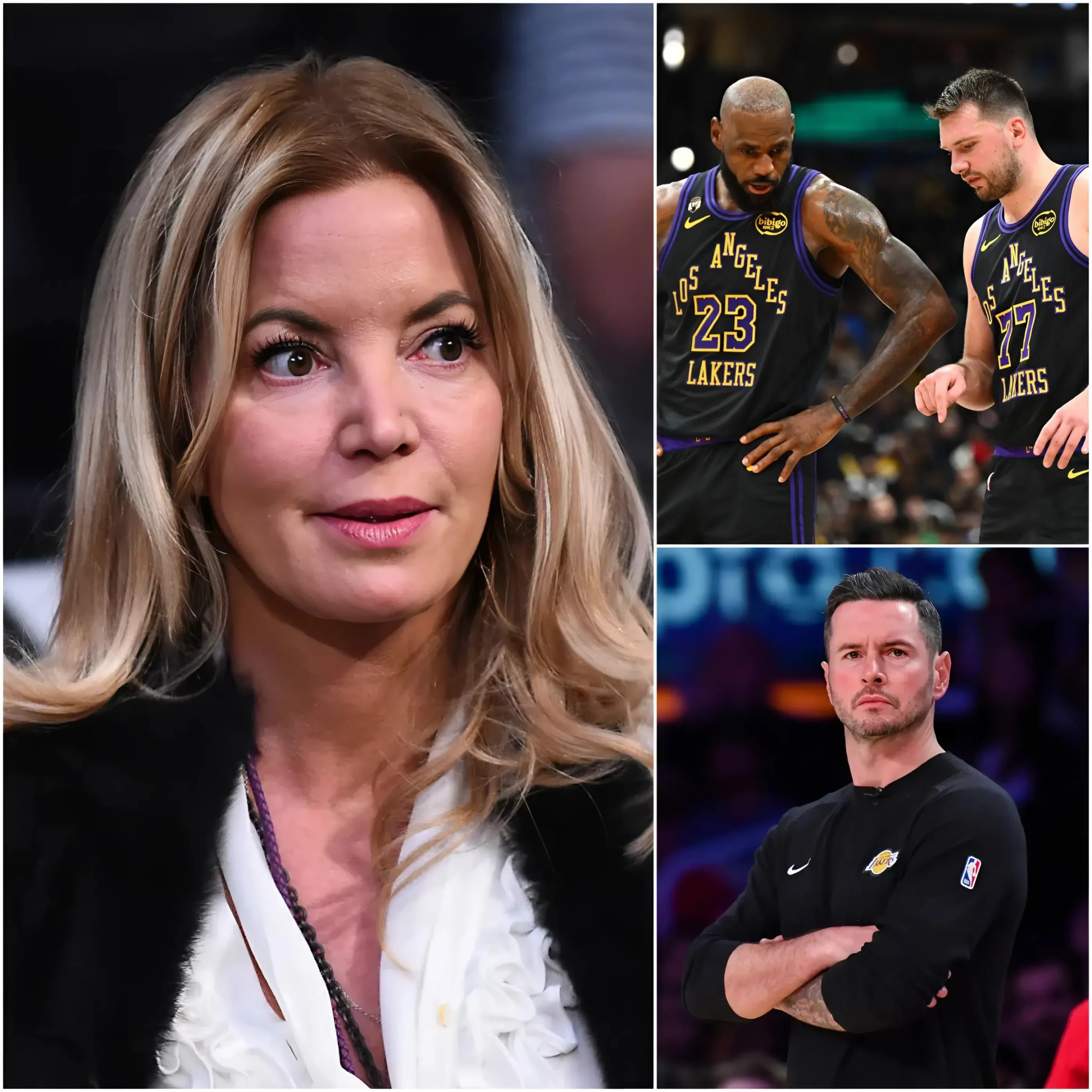 Cover Image for 🛑 After a closed-door meeting that lasted several hours at the headquarters of the Los Angeles Lakers, the team’s senior leadership reached a unanimous decision to REMOVE two high-ranking executives from their key managerial roles within the organization. According to internal sources, Jeanie Buss personally pointed out the serious issues these two individuals had caused in recent months. Their internal conflicts and controversial decisions were reportedly responsible for a wave of dissatisfaction throughout the organization — from the coaching staff and players to senior advisors. Those mounting pressures ultimately led to today’s landmark decision, leaving the NBA world and Lakers fans in considerable surprise.