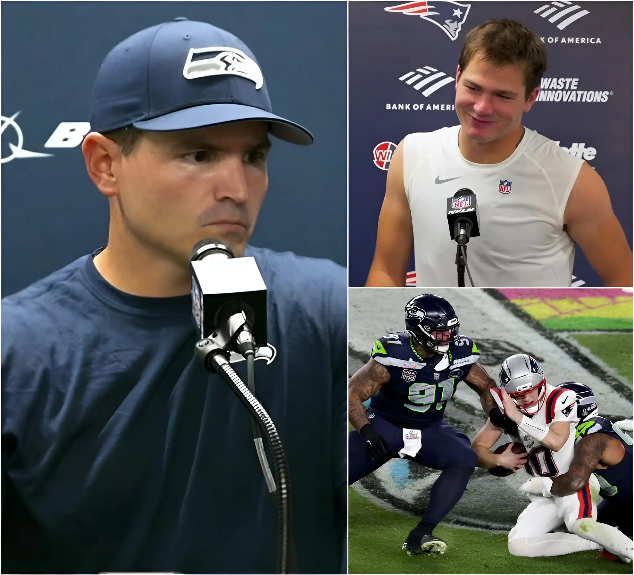 Cover Image for “See you at Lumen — and we’ll make you feel even more pain!” Seahawks head coach Mike Macdonald issued the warning in the aftermath of Seattle’s Super Bowl victory over New England, confidently declaring that the thunder inside Lumen Field would overwhelm the Patriots next season. He maintained that sending them into one of the NFL’s most deafening environments would only expose an even wider gap between the two franchises. The statement ignited a media storm, instantly casting next year’s showdown as unfinished business. Drake Maye responded with frosty calm, insisting the Patriots don’t flinch at crowd noise and promising that when they land in Seattle, the script will be flipped.