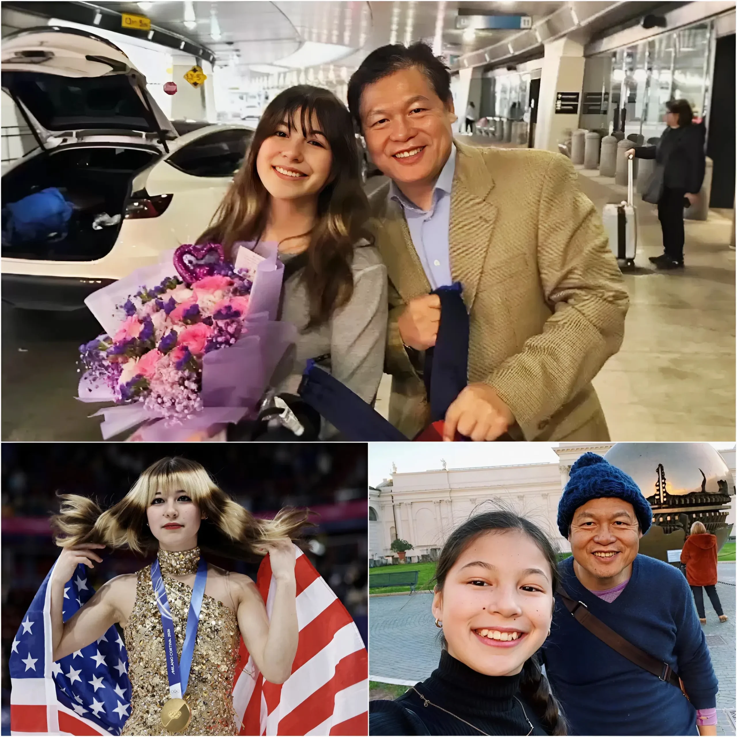 Cover Image for An incredible gesture from Alysa Liu after winning the 2026 Olympic team gold medal: Alysa Liu unexpectedly decided to donate a portion of her current assets to fulfill her fatherâs dream. âWhen I was little, my father starved himself so I could train, and he worked tirelessly⌠Today I have succeeded. I have become the person I am today. Itâs time to fulfill my fatherâs dream.â Alysa Liuâs words deeply moved her father. He responded with 21 heartfelt words, then did something nobody expected⌠đđ