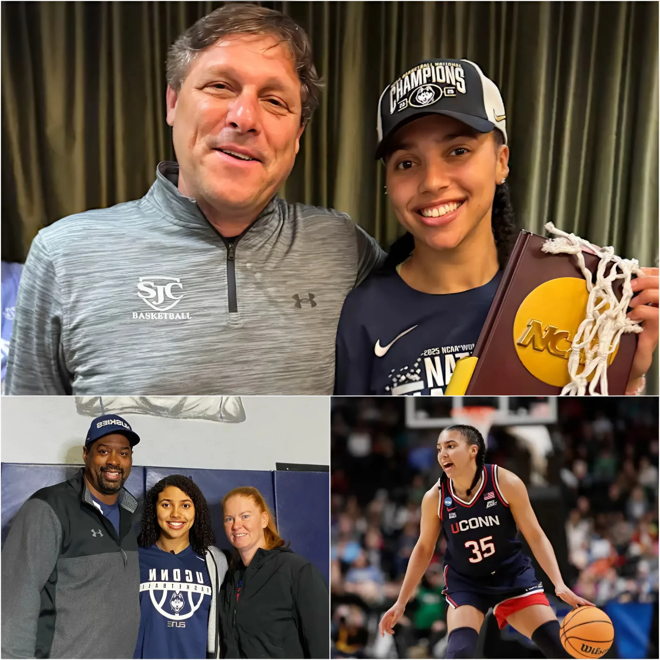 Cover Image for In an incredible gesture after leading UConn to the 2025 NCAA championship and continuing their dominance in the 2025-26 season, Azzi Fudd unexpectedly decided to donate a significant portion of his sponsorship deals and personal income to fulfill his fatherâs dream. âWhen I was a child, my father dedicated all his time and effort to training me, even using âunbelievableâ methods like wrapping my right hand in plastic wrap to force me to dribble with my left hand, or kicking me off the court if I wasnât fully focused. He sacrificed so much, working tirelessly so I could pursue my passion for basketball⌠Today I have succeeded, I have become the person I am today. Itâs time to fulfill my fatherâs dream, to build a modern community basketball court in my hometown, where children can practice for free and dream big futures like I did.â Azzi Fuddâs words deeply moved her father, Tim Fudd. He responded with 21 heartfelt words.