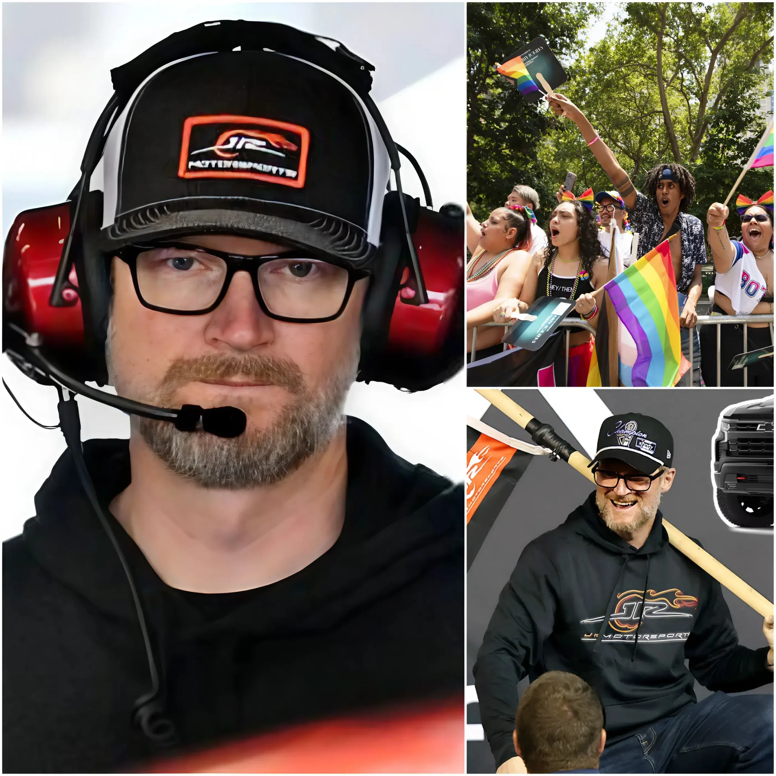 Cover Image for 🔴 BREAKING NEWS: NASCAR legend Dale Earnhardt Jr. has sparked a wave of intense controversy across social media and major sports outlets after publicly announcing that he will not take part in the sport’s upcoming “Pride Night” event. Earnhardt Jr.’s statement immediately triggered mixed reactions from fans, fellow drivers, and advocacy organizations. He stated: “The sport should focus solely on performance on the track, not on political issues or social movements.”