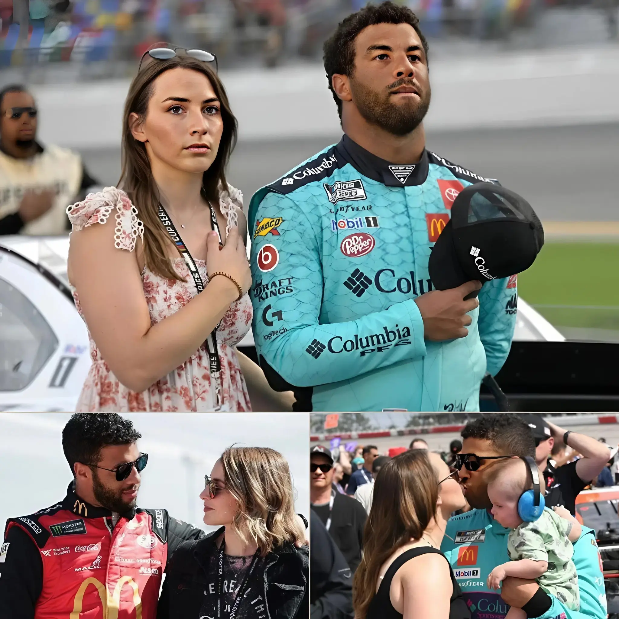 Cover Image for 💥 “MY HUSBAND IS A GOOD RACER — DON’T TURN HIM INTO A VILLAIN!” Amid a storm of rumors and relentless criticism aimed at Bubba Wallace, Amanda Carter — the wife of the well-known NASCAR driver — unexpectedly broke her silence with an emotional and forceful statement. Without avoiding the issue or softening her words, Amanda firmly rejected the circulating accusations, insisting they were “completely baseless” and a distortion of her husband’s true character. Her voice trembled with emotion, yet her gaze remained unwavering as she declared: “I will do everything in my power to protect him. The truth will come out.” Her remarks immediately sent social media into a frenzy. Supporters praised her loyalty and unwavering love, while skeptics suggested there may be more to the story than meets the eye.