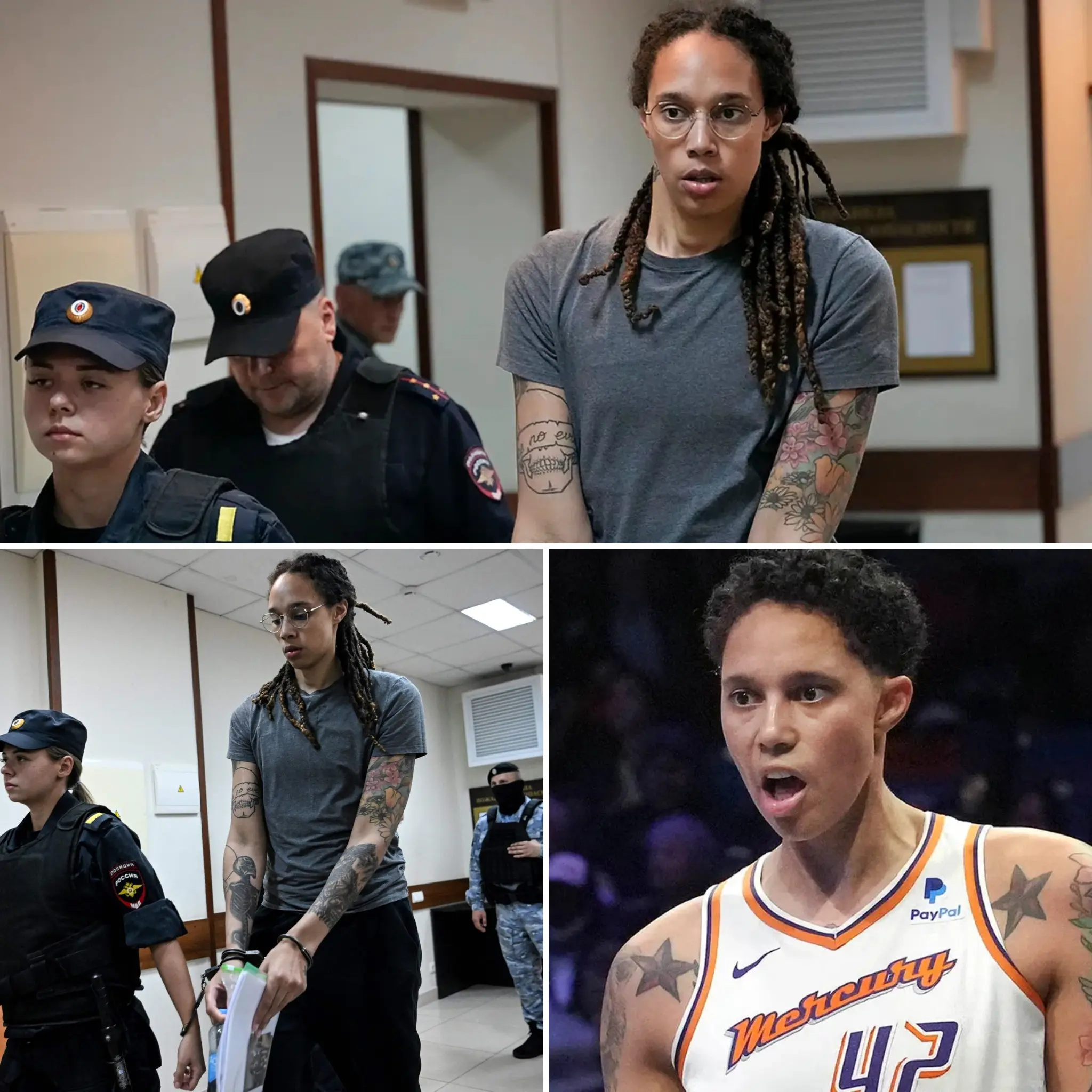 Cover Image for “I BARELY SLEPT.” — BRITTNEY GRINER REVEALS FOR THE FIRST TIME THE HAUNTING TRUTH ABOUT HER CELL MATE IN RUSSIAN PRISON, THE CRIMES THAT SHOCKED THE ENTIRE CELL BLOCK 😱 WNBA star Brittney Griner stuns everyone by recounting terrifying nights in the Russian detention facility, where one cell mate was imprisoned for horrific crimes involving children. Without graphic details, just a few short words are enough to show the intense fear and tension she endured every day. 👇 The backstory behind this confession is giving the community chills 👇👇👇