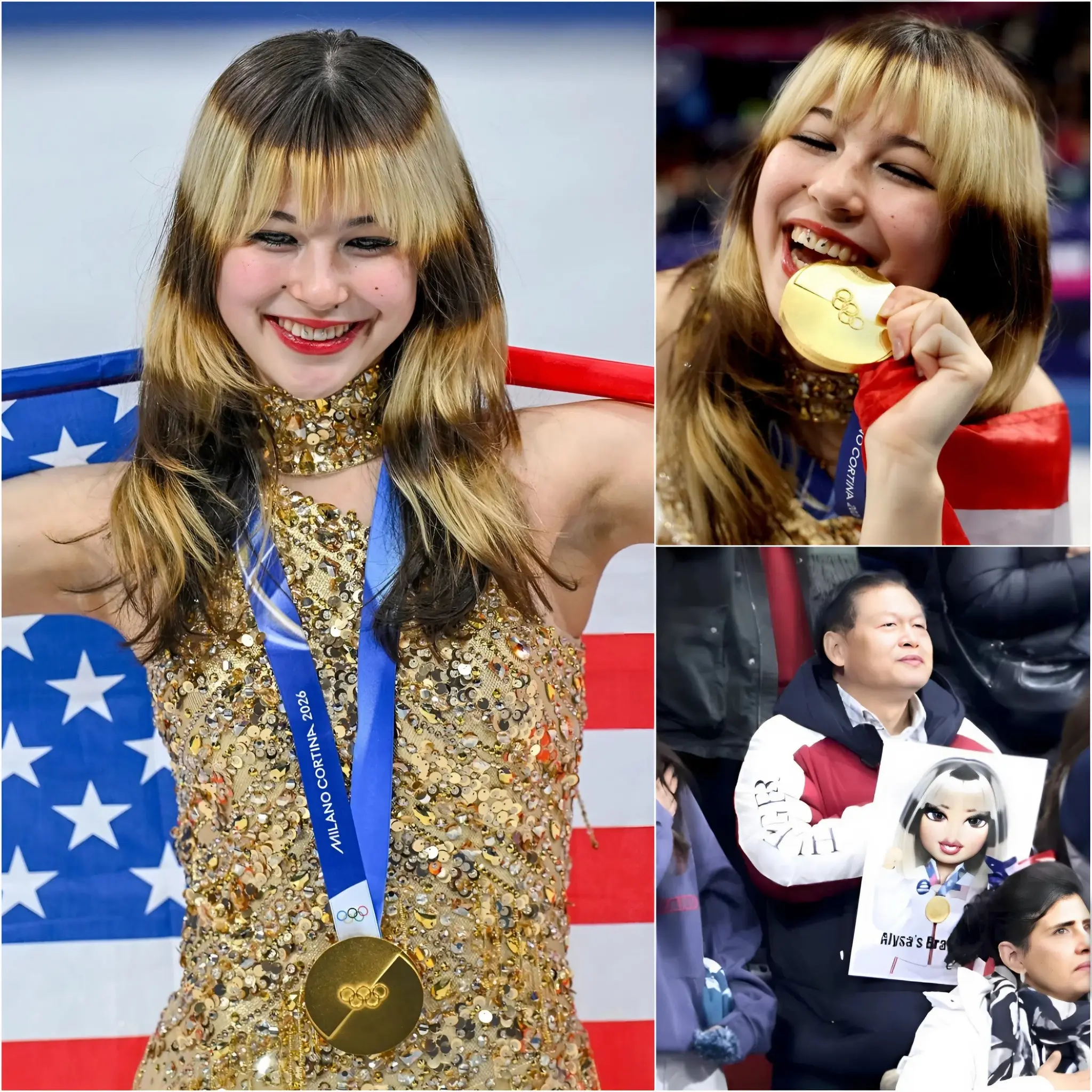 Cover Image for Moments after capturing team gold at the 2026 Olympics, Alysa Liu stunned the world with a deeply emotional revelation: she would donate part of her prize money to honor her father’s lifelong dream, a dream he quietly buried for her success. With tears streaming, she spoke of his silent sacrifices — the sleepless nights, the missed chances, the life he set aside so she could rise to greatness. “Nothing I’ve achieved would exist without him,” Alysa said. “He gave up everything for me, and now it’s my turn to give something back.” Her father stood visibly shaken. He responded with 21 heartfelt words — and then did something that left the entire room in disbelief… 👇
